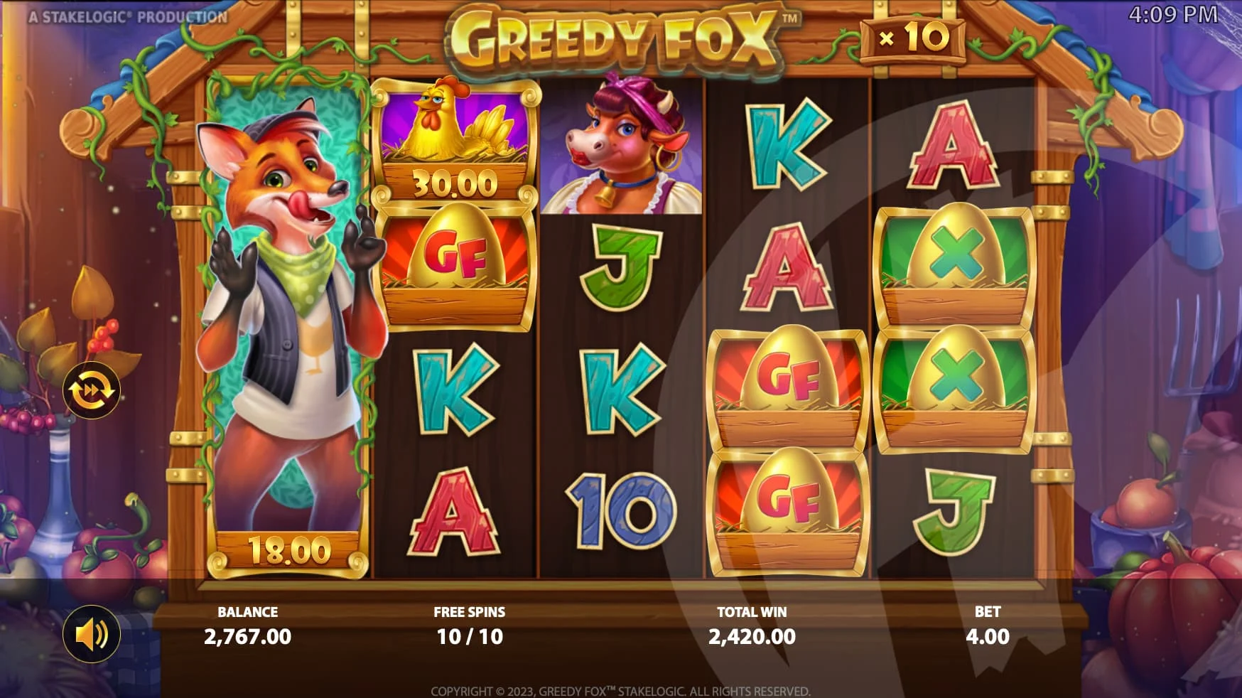 Greedy Fox Free Spins