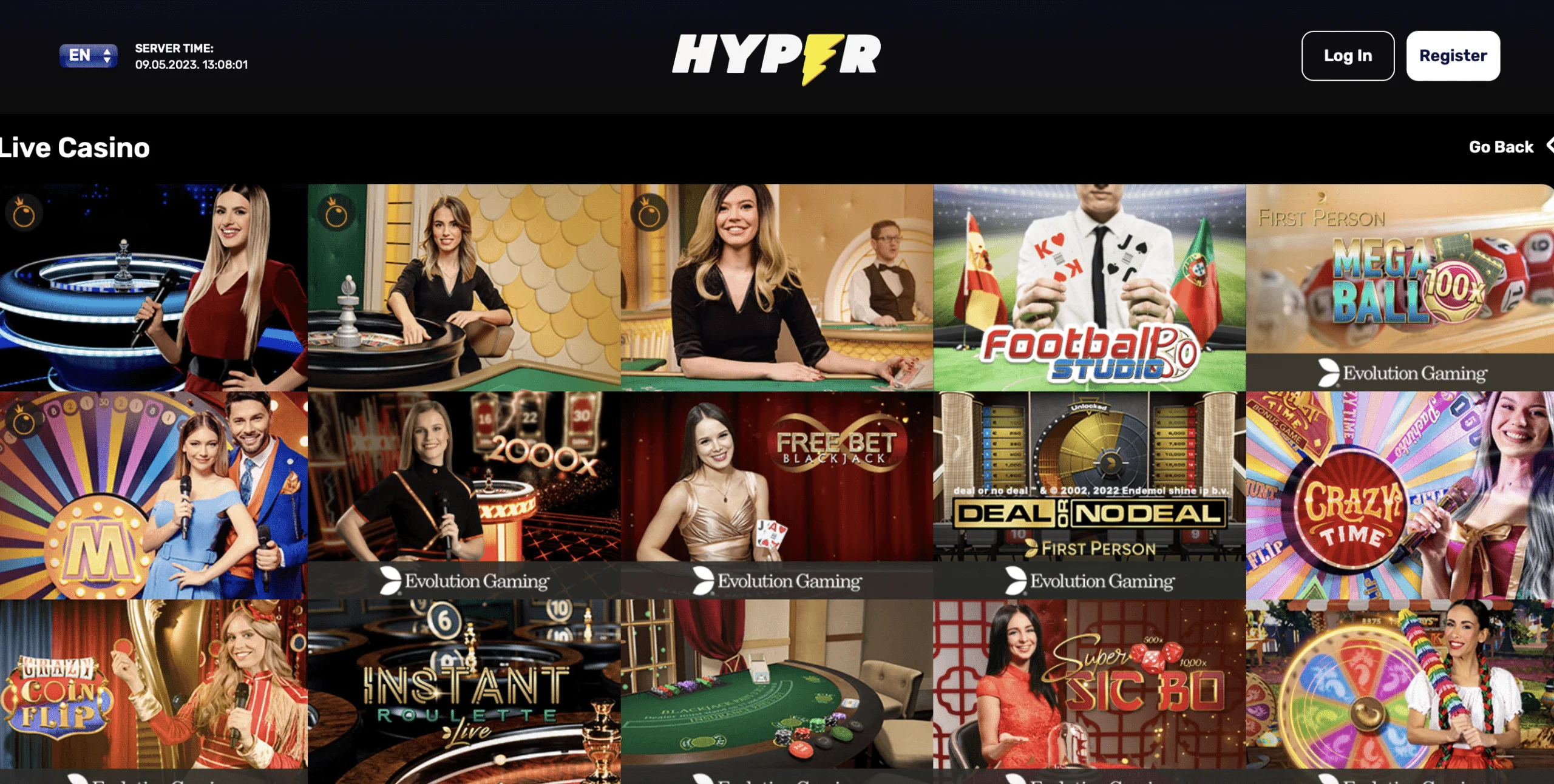 Hyper Casino Live Casino