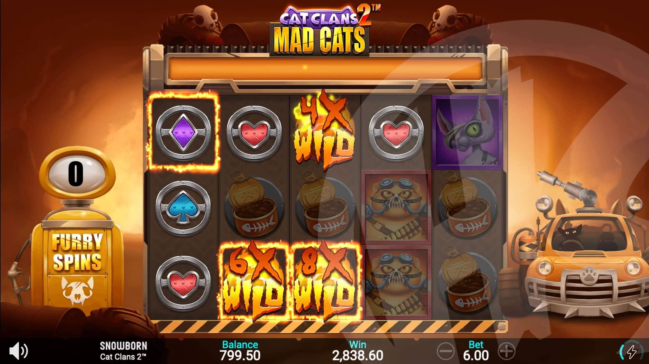 Cat Clans 2 Mad Cats Furry Spins Max