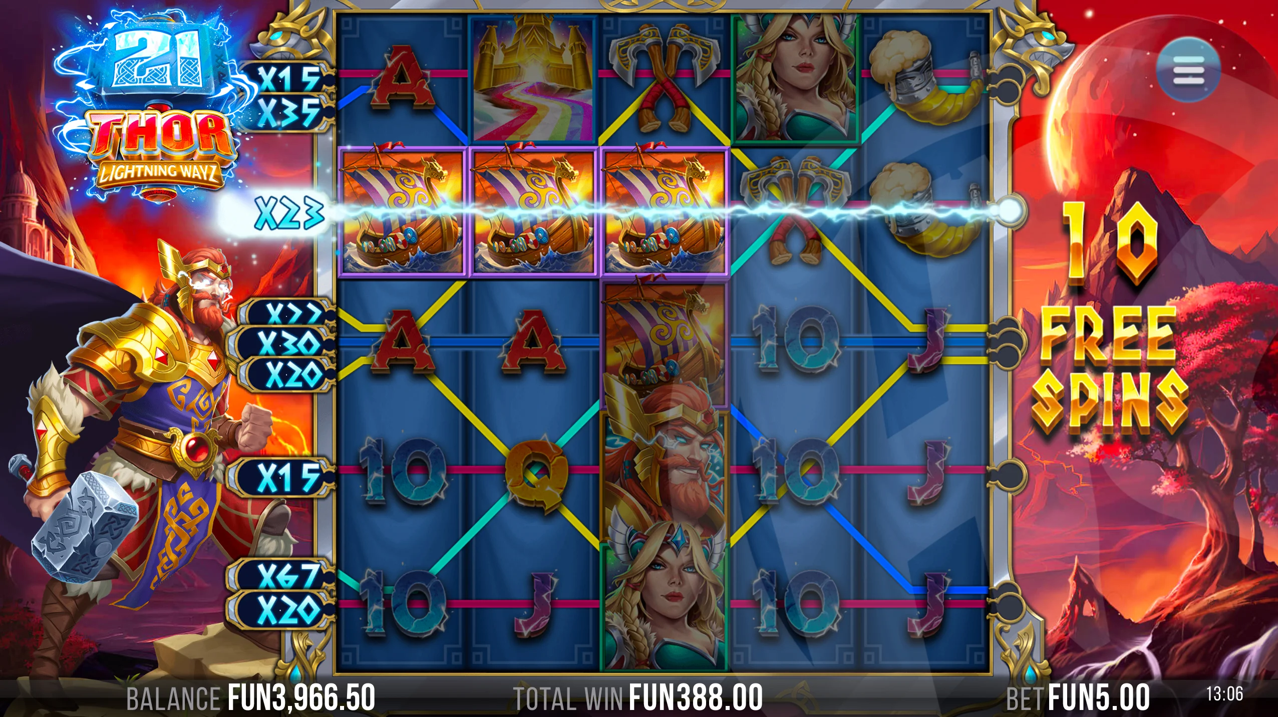 During Free Spins Every Win on a Lightning Way Increases Its Multiplier