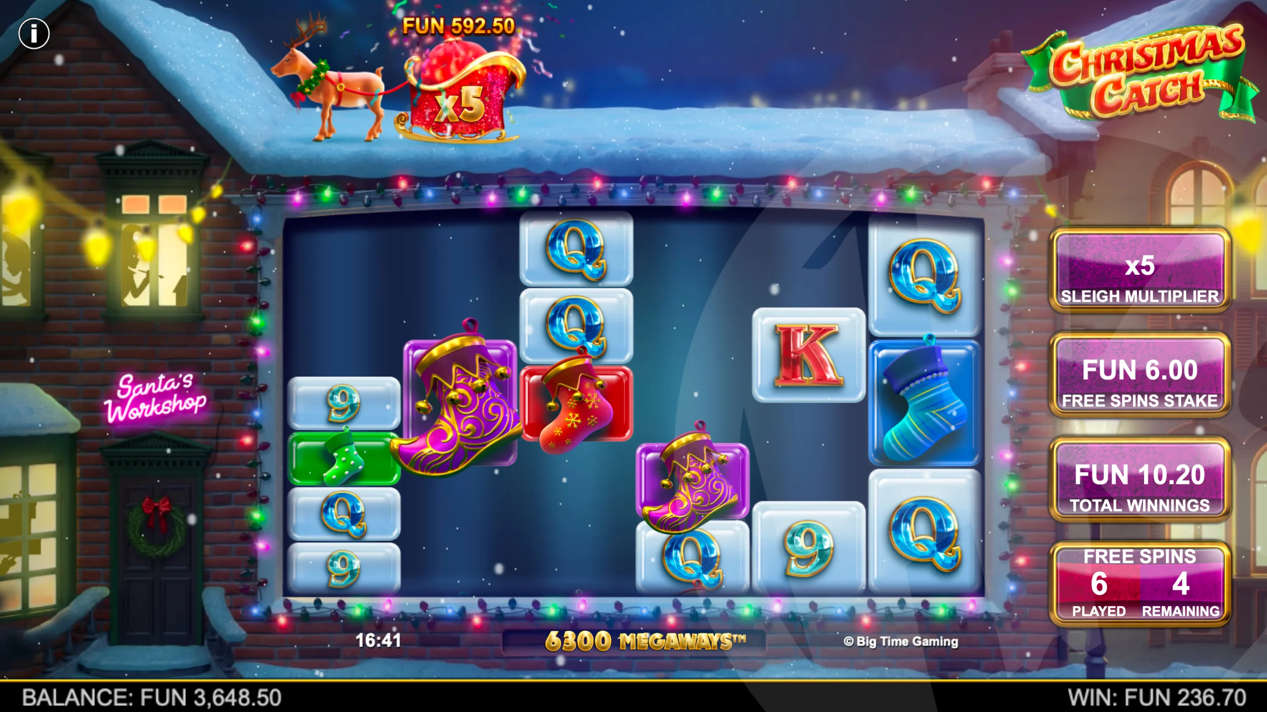 Sleigh Multipliers Increment in Free Spins and Do Not Reset