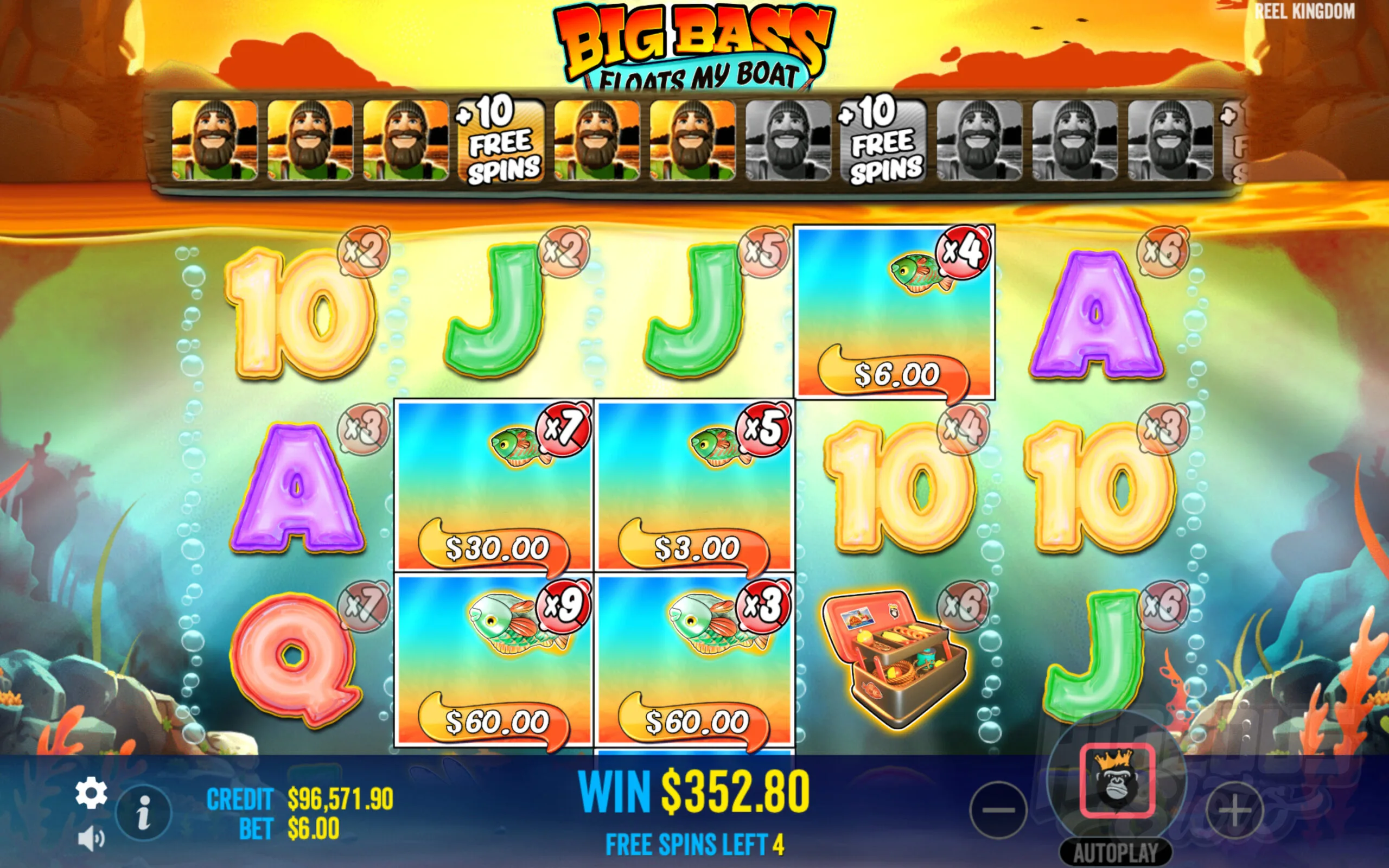 Each Time a Fish Money Symbol Lands in Free Spins the Position Multiplier Will Be Increased