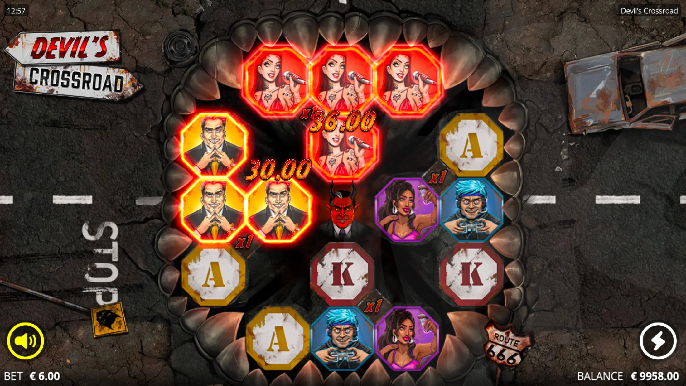 Devil's Crossroad Offers Players Crosslink Wins Moving From Each Side Towards the Center