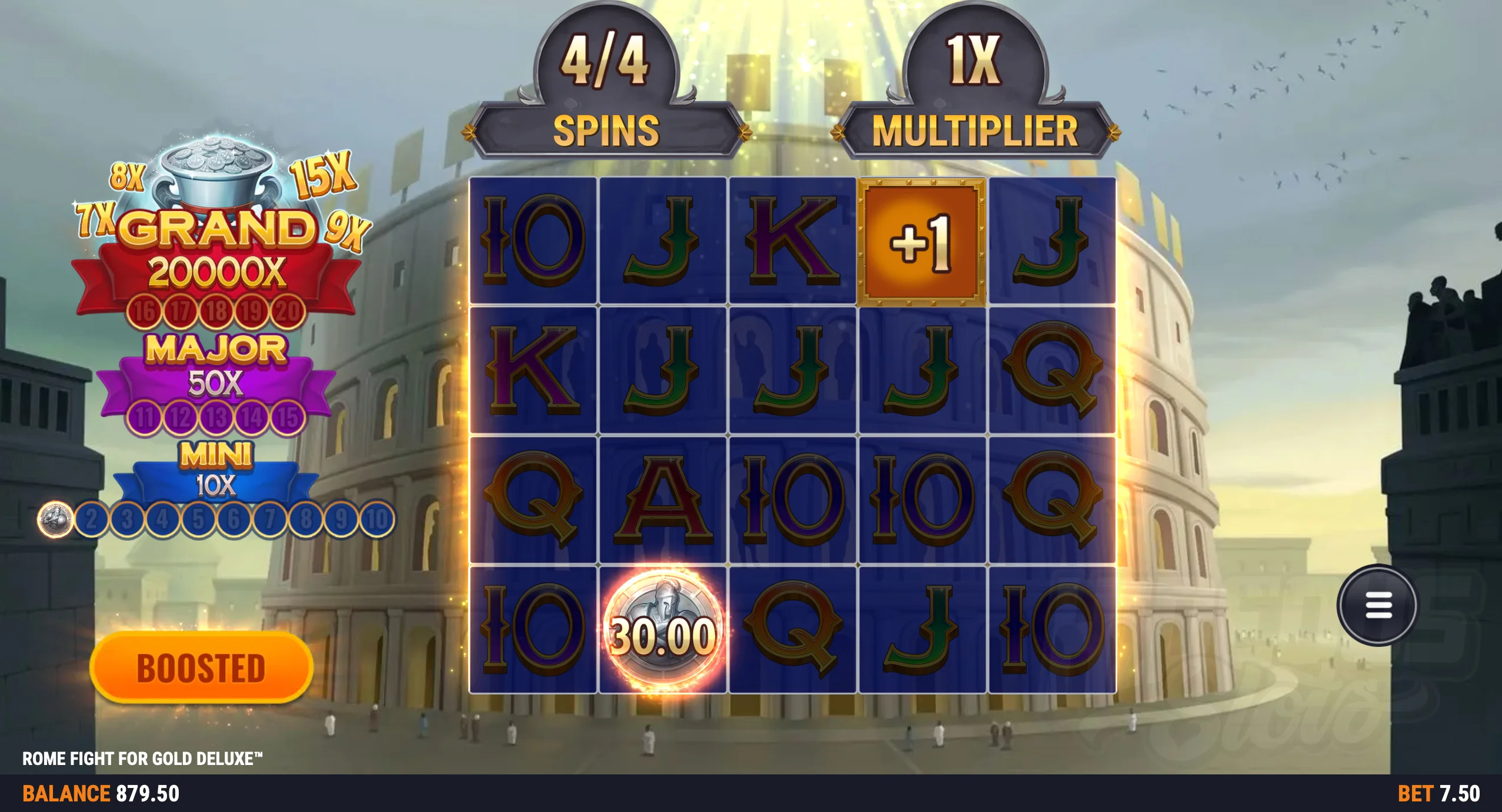 Mystery Symbols Can Land in the Bonus Game, Revealing Coins, Antonius or Helena
