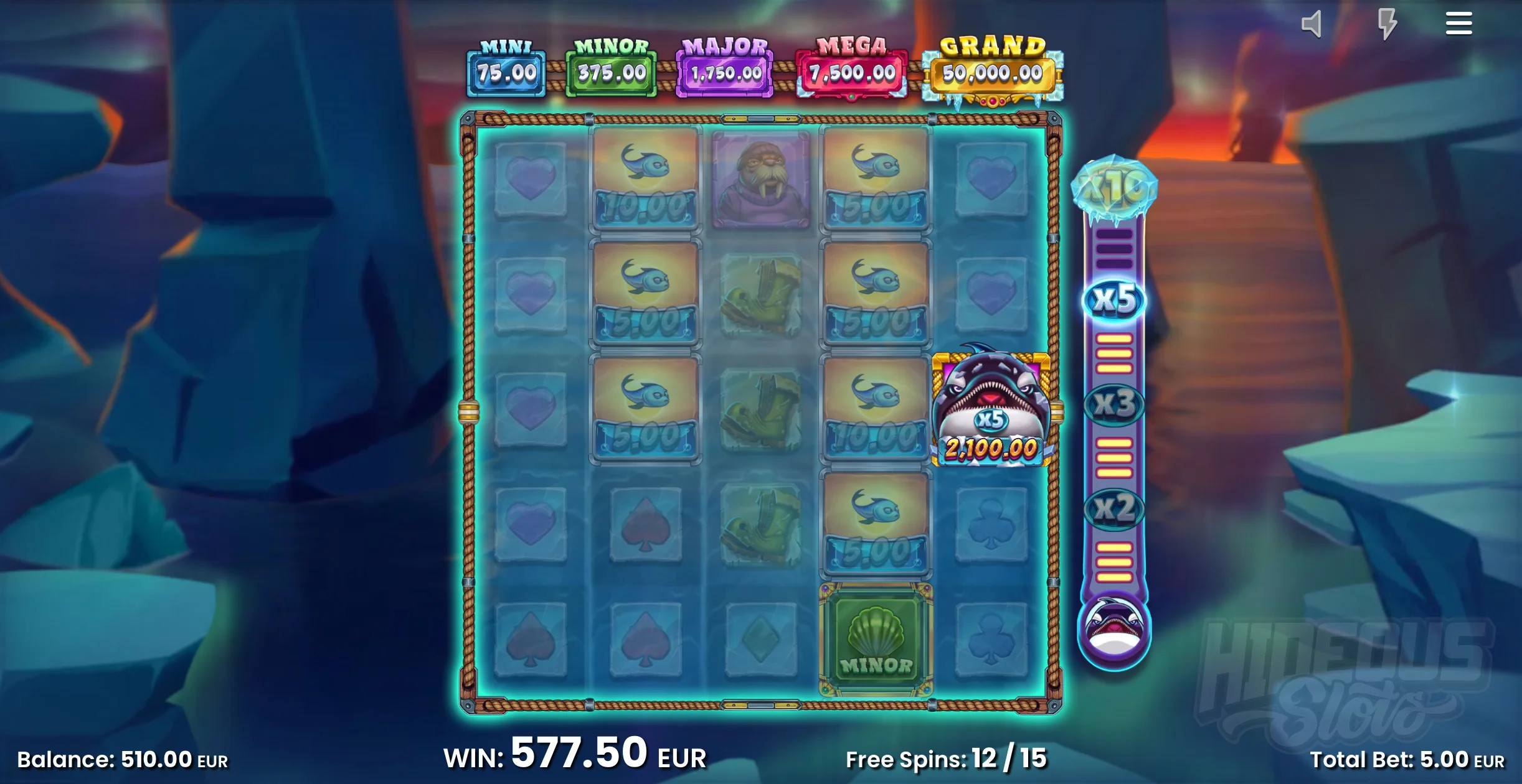 All Orcas Are Collected and Added to the Meter During Free Spins