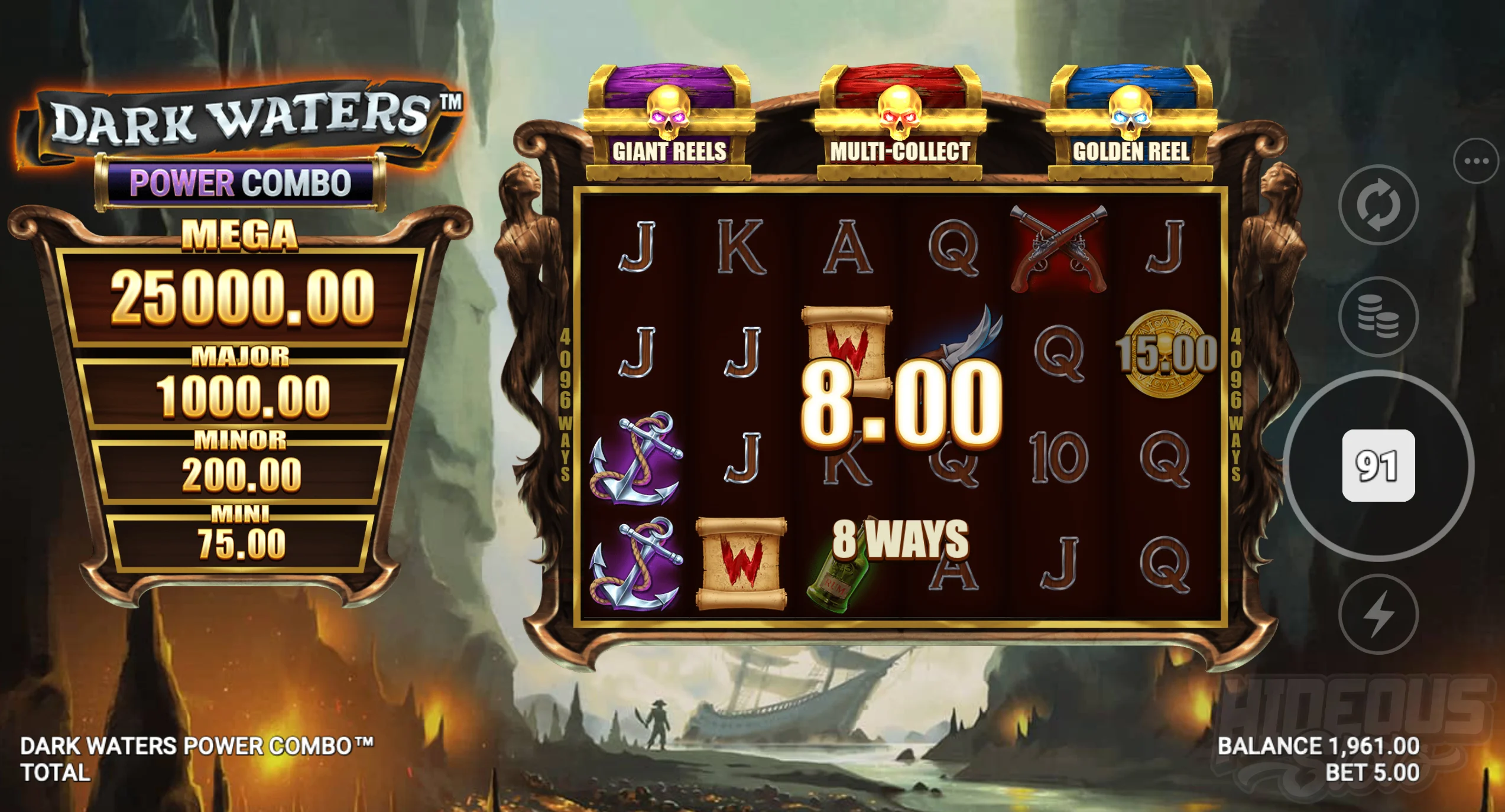Dark Waters Power Combo Offers Players 4,096 Ways to Win