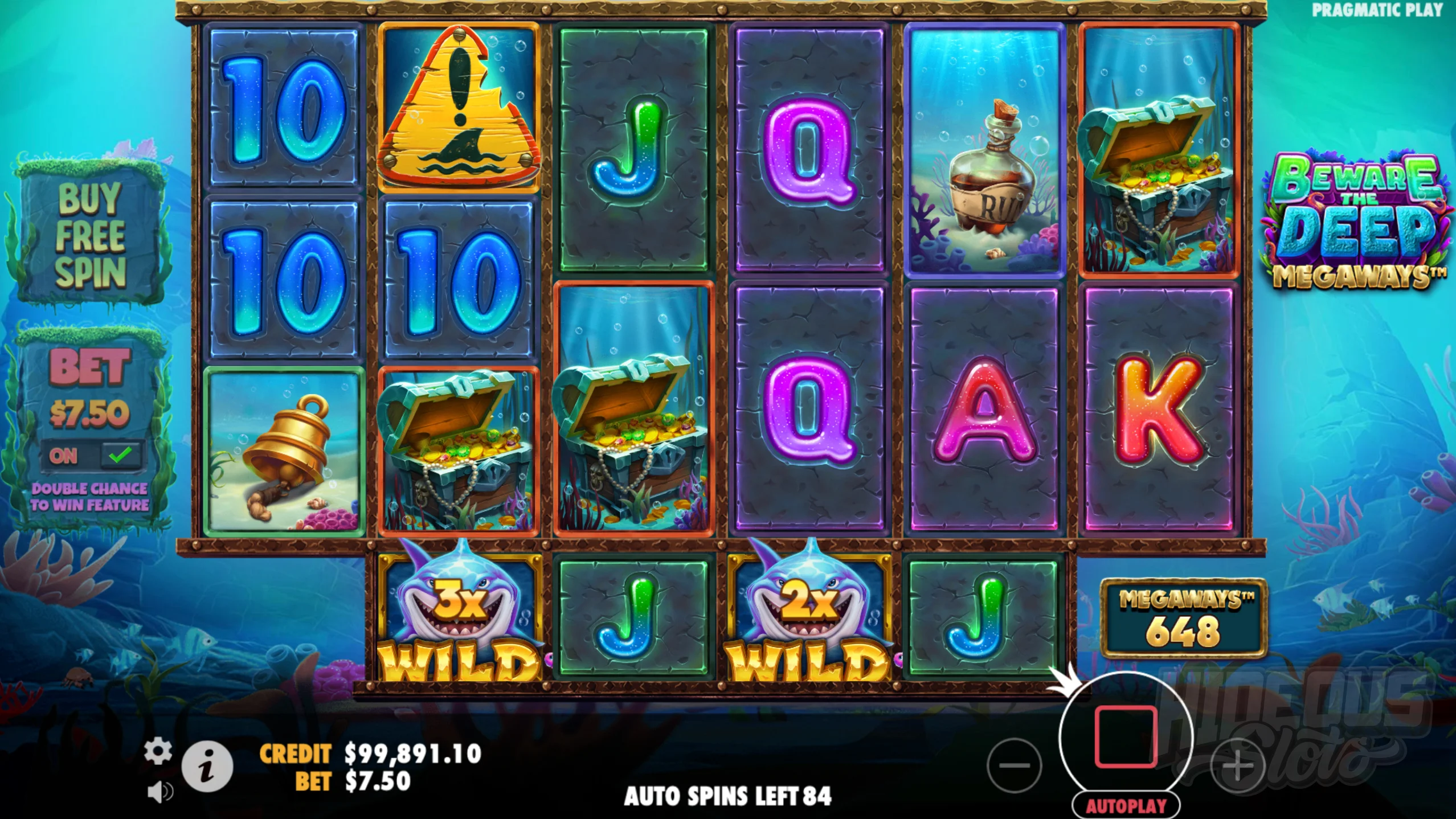 Wild Symbols Can Land With Multipliers up to 25x in the Base Game or 100x in Free Spins