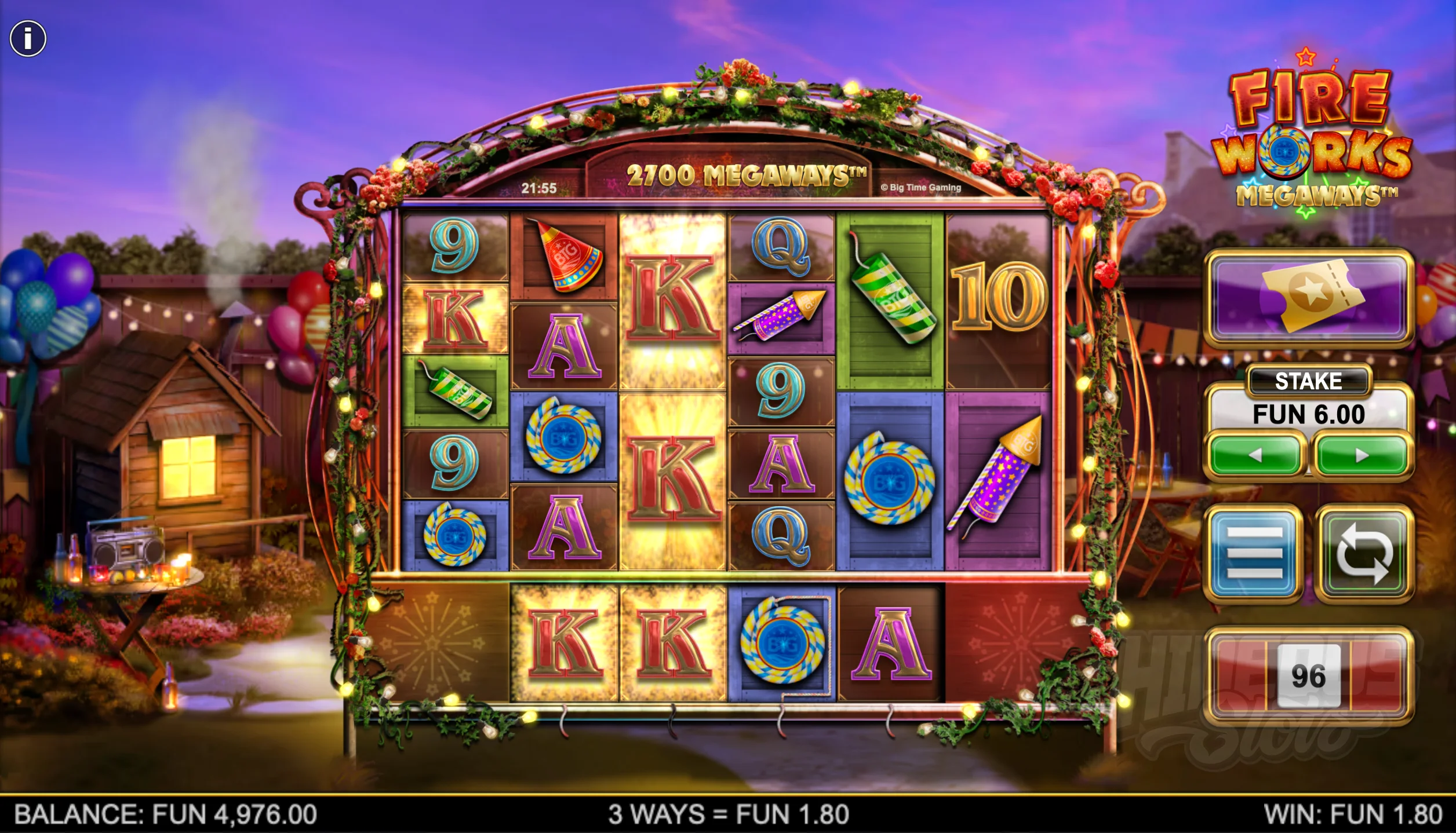 Fireworks Megaways Offers Players up to 117,649 Ways to Win