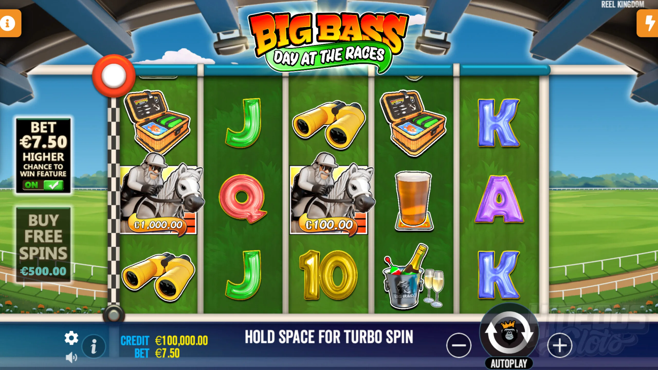 Big Bass Day at the Races Base Game