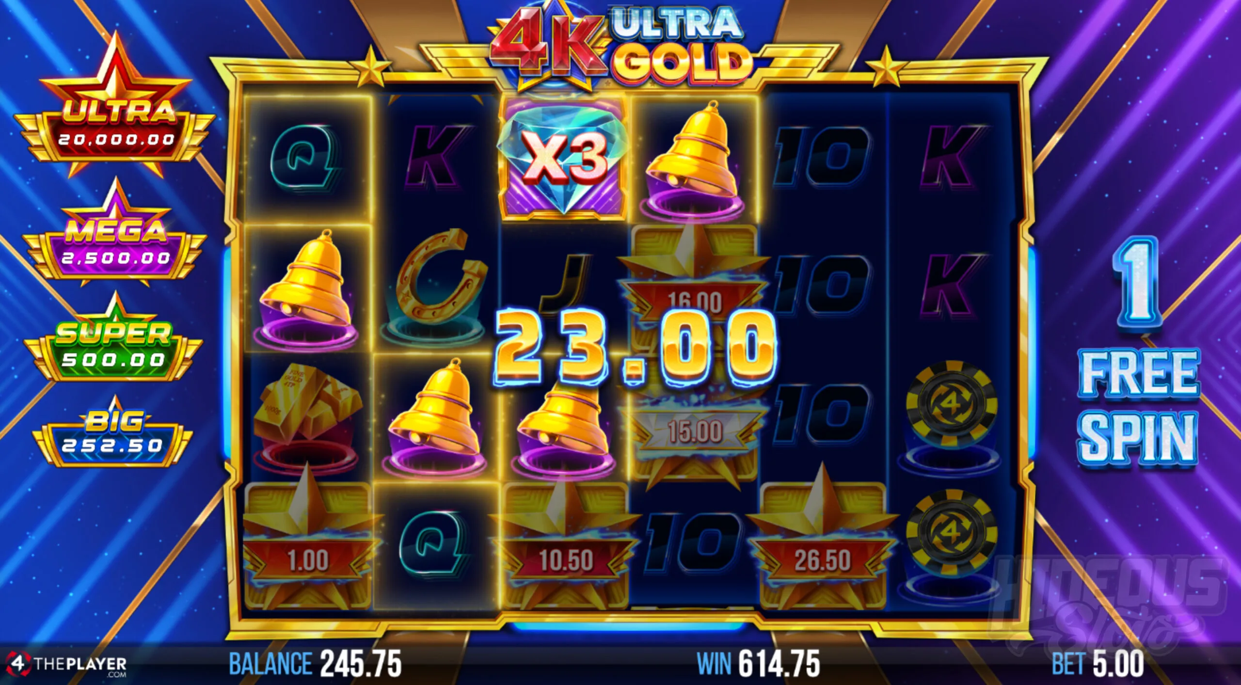 4k Ultra Gold Free Spins