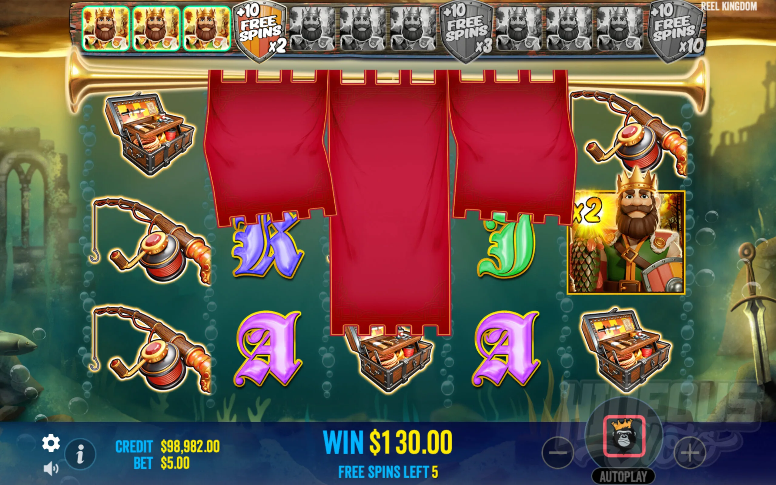 Random Features Can Occur During Free Spins to Add Fisherman Wilds or Money Symbols to the Reels