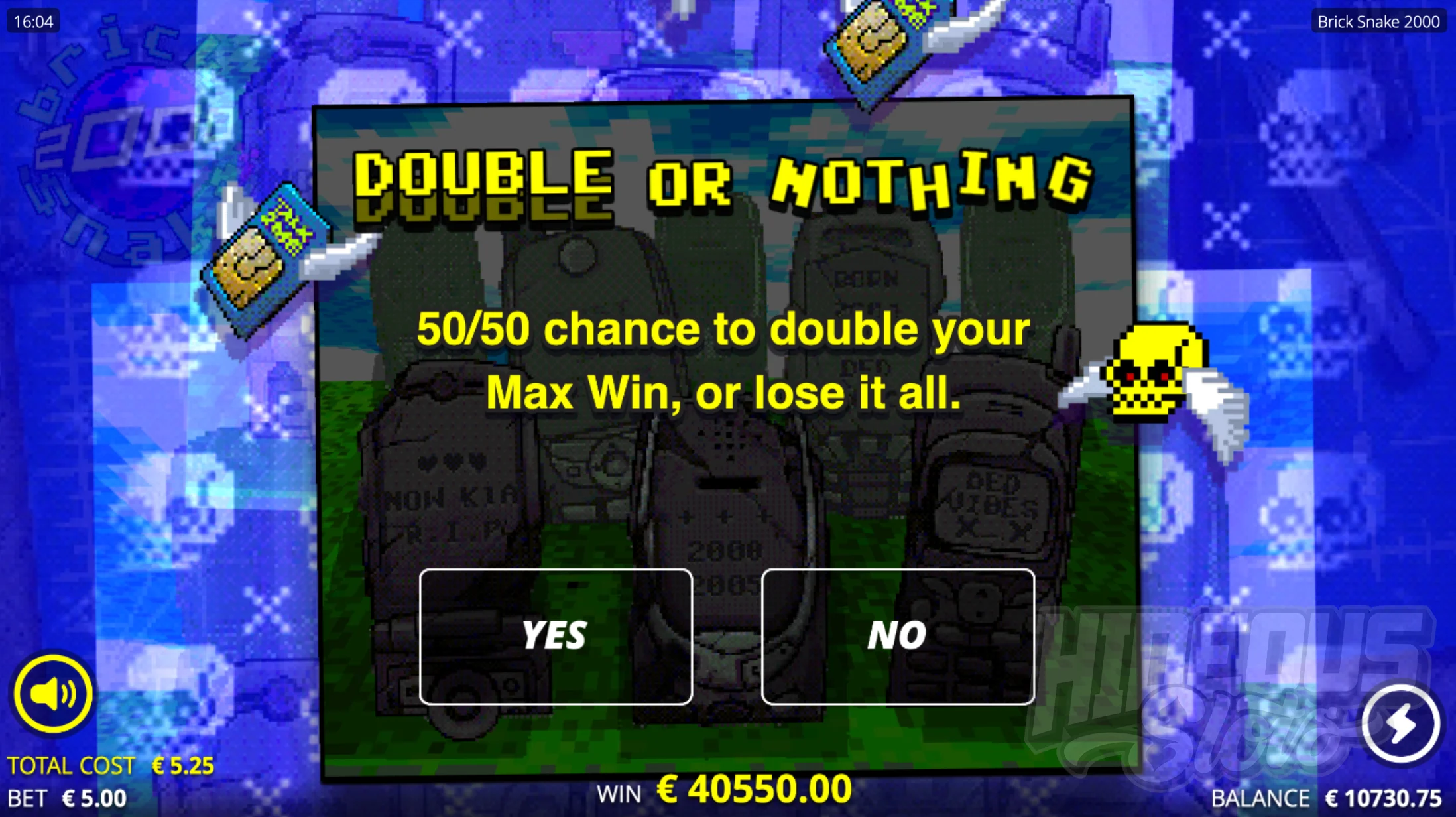 Double or Nothing Allows Players a Chance to Double Their Max Win or Lose It All