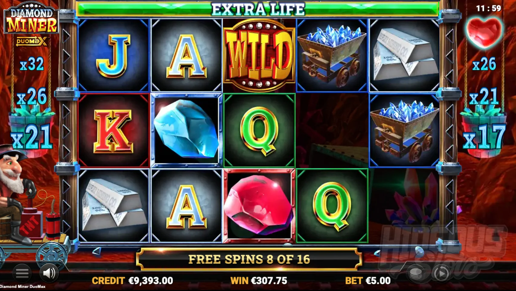 Reel Multipliers Do Not Reset During Free Spins