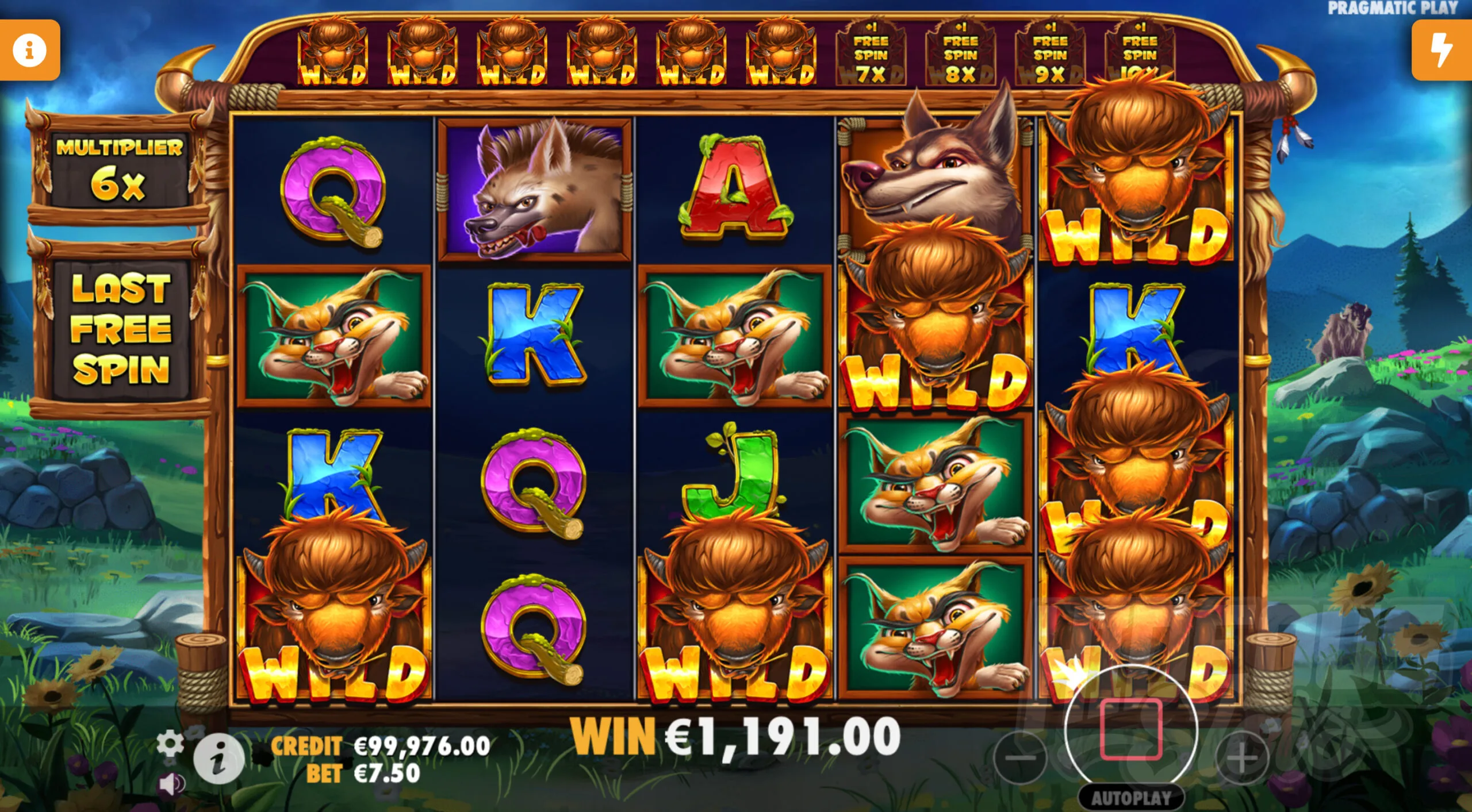 Release the Bison Free Spins