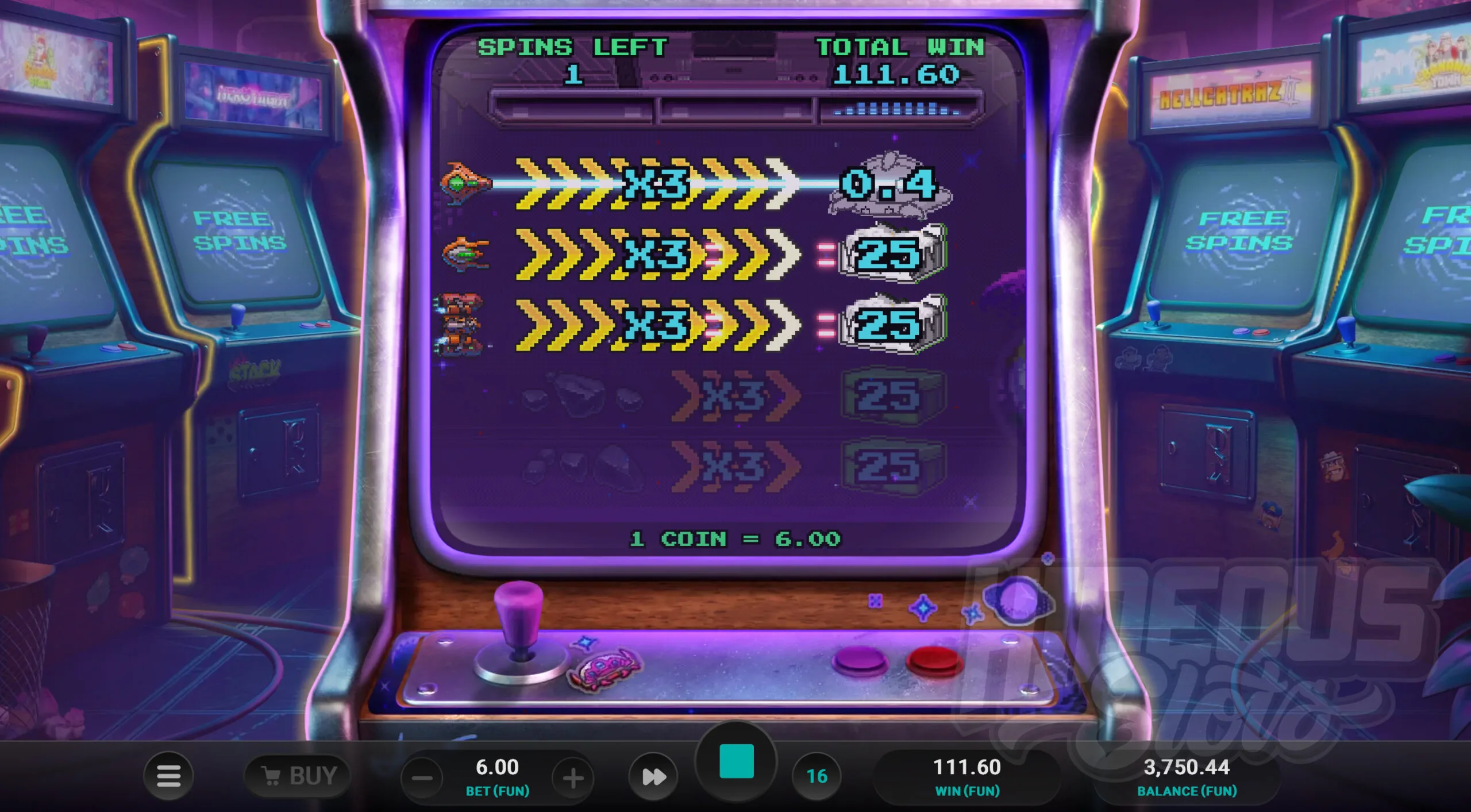 Symbols are Stacked up to 5 Symbols Tall During Free Spins