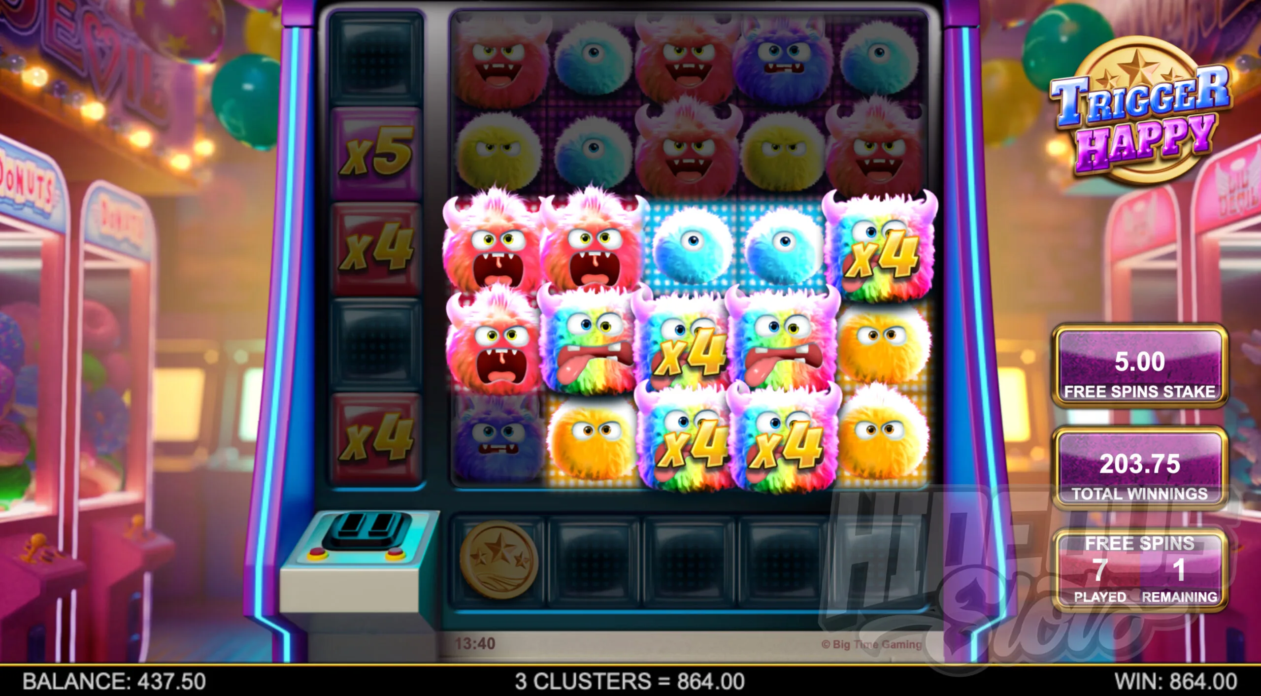 During Free Spins There are 2 Targets That Place Wild Symbols on the Grid