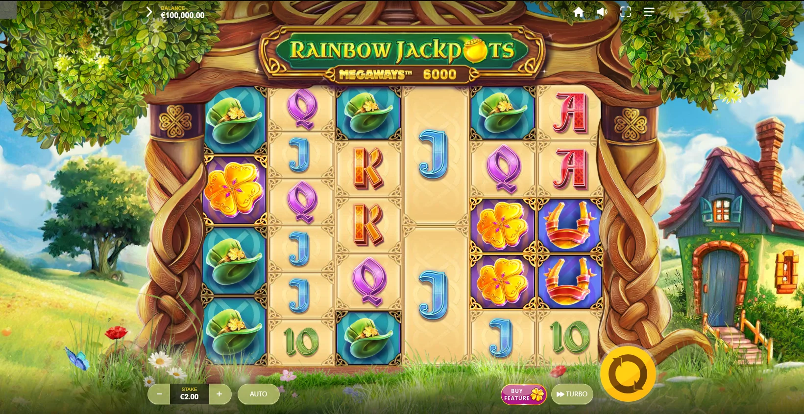 Rainbow Jackpots Megaways Base Game