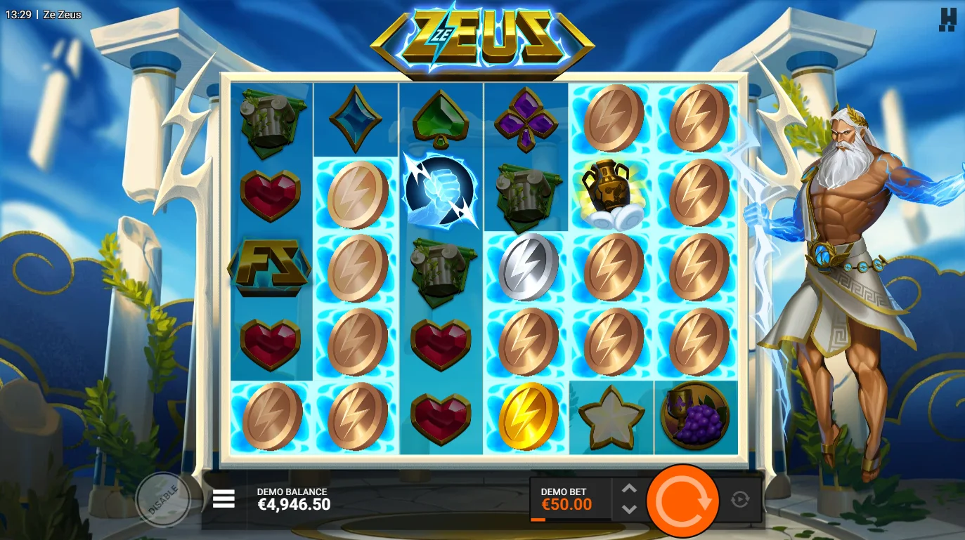hand of Zeus feature reveals coins and features for potential big wins