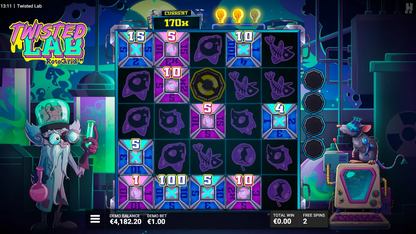 Trigger The Twist Of The Twisted Bonus and see an exciting new level to Hold and Respin features