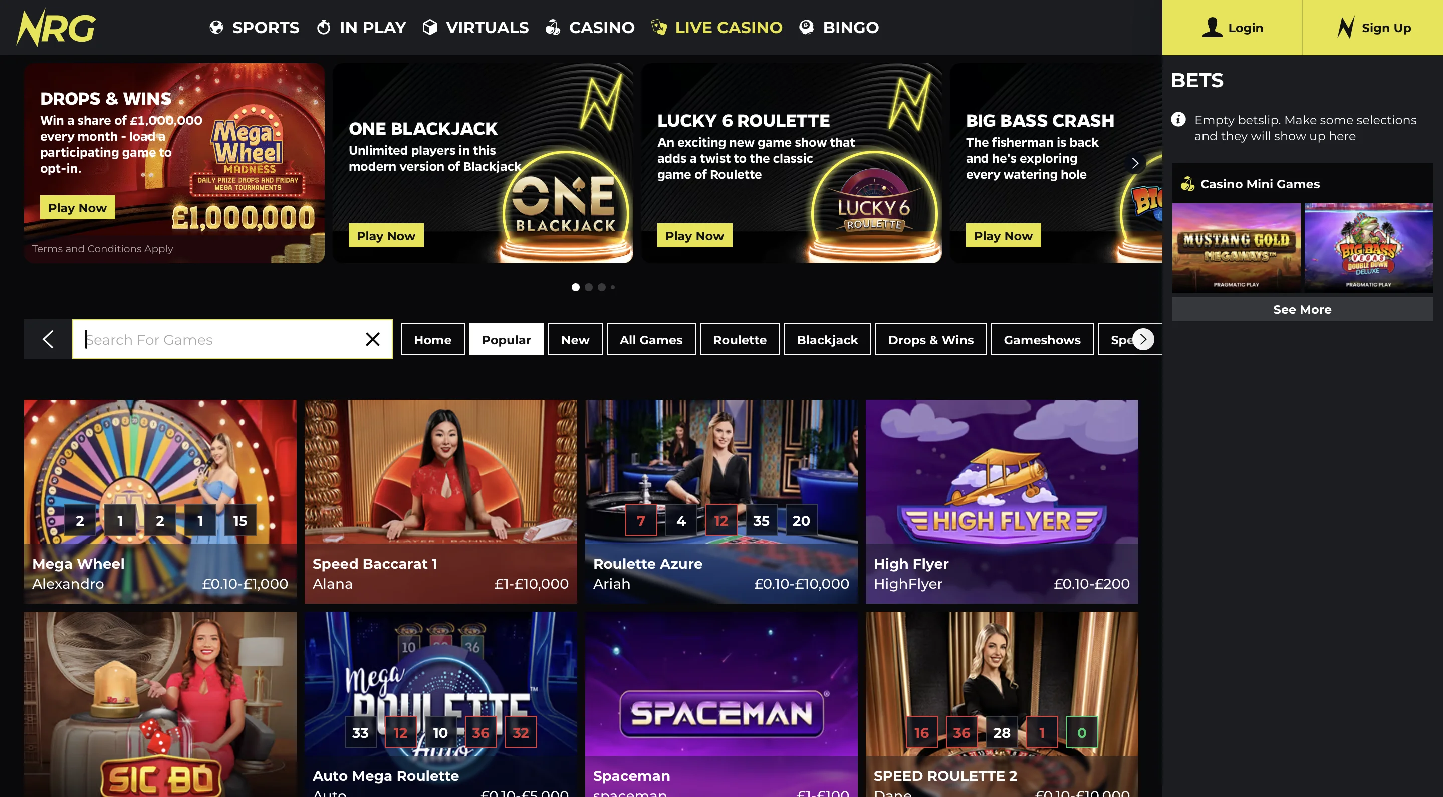 NRG.Bet Live Casino