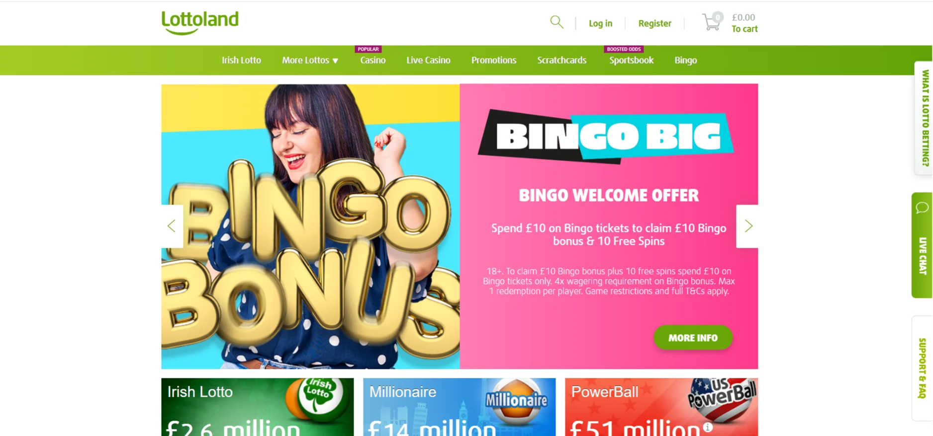 Lottoland Homepage