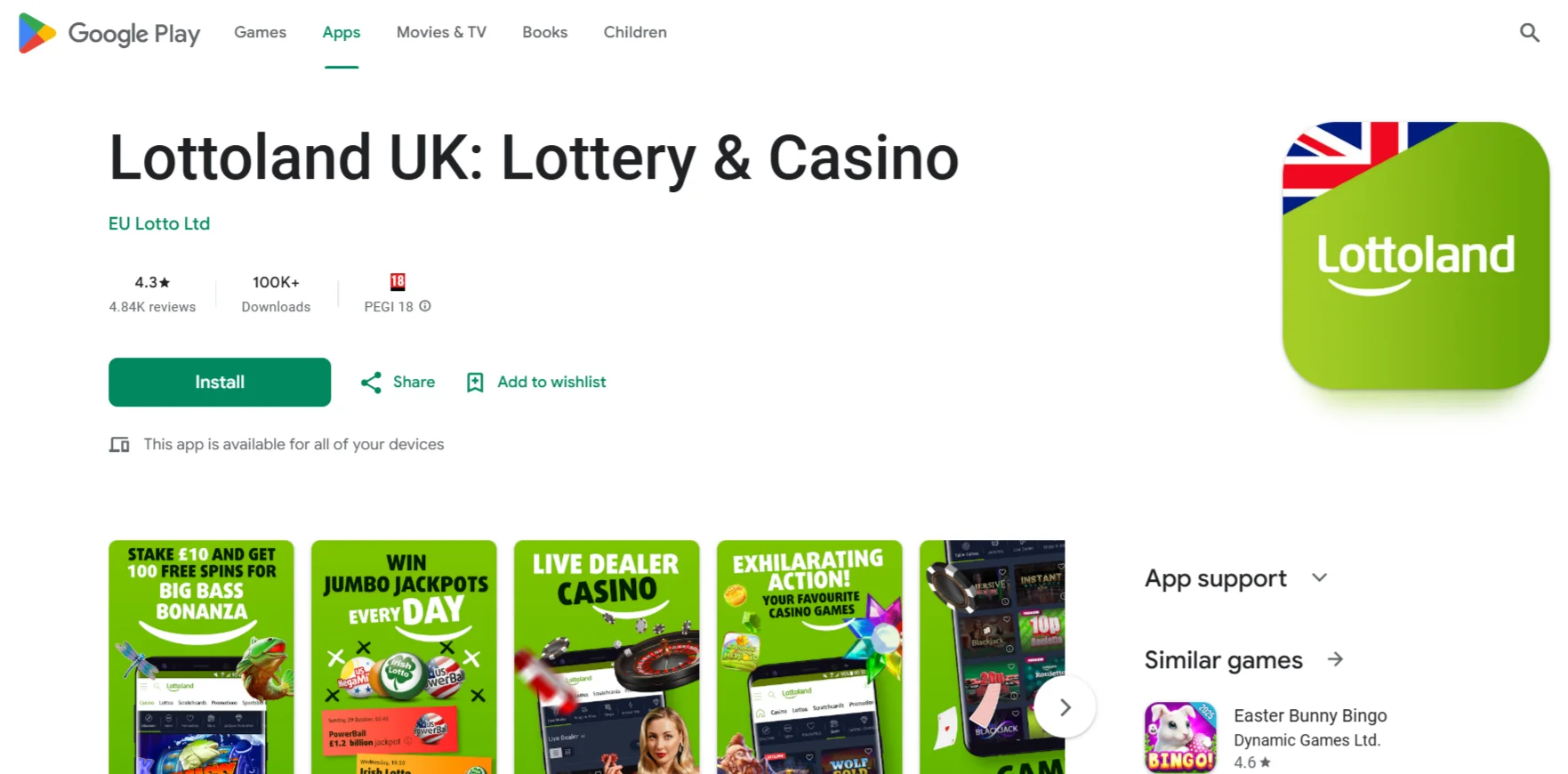 Download the Lottoland App for Android and iOS