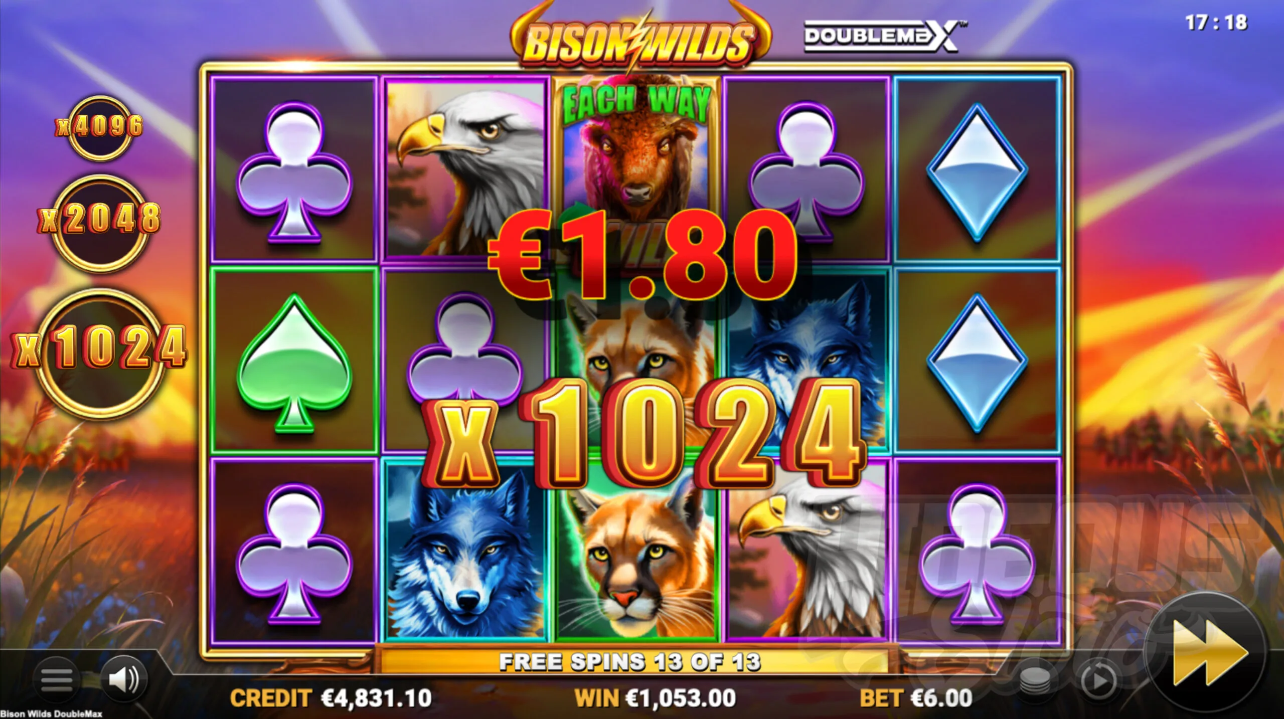 The Win Multiplier Does Not Reset During Free Spins