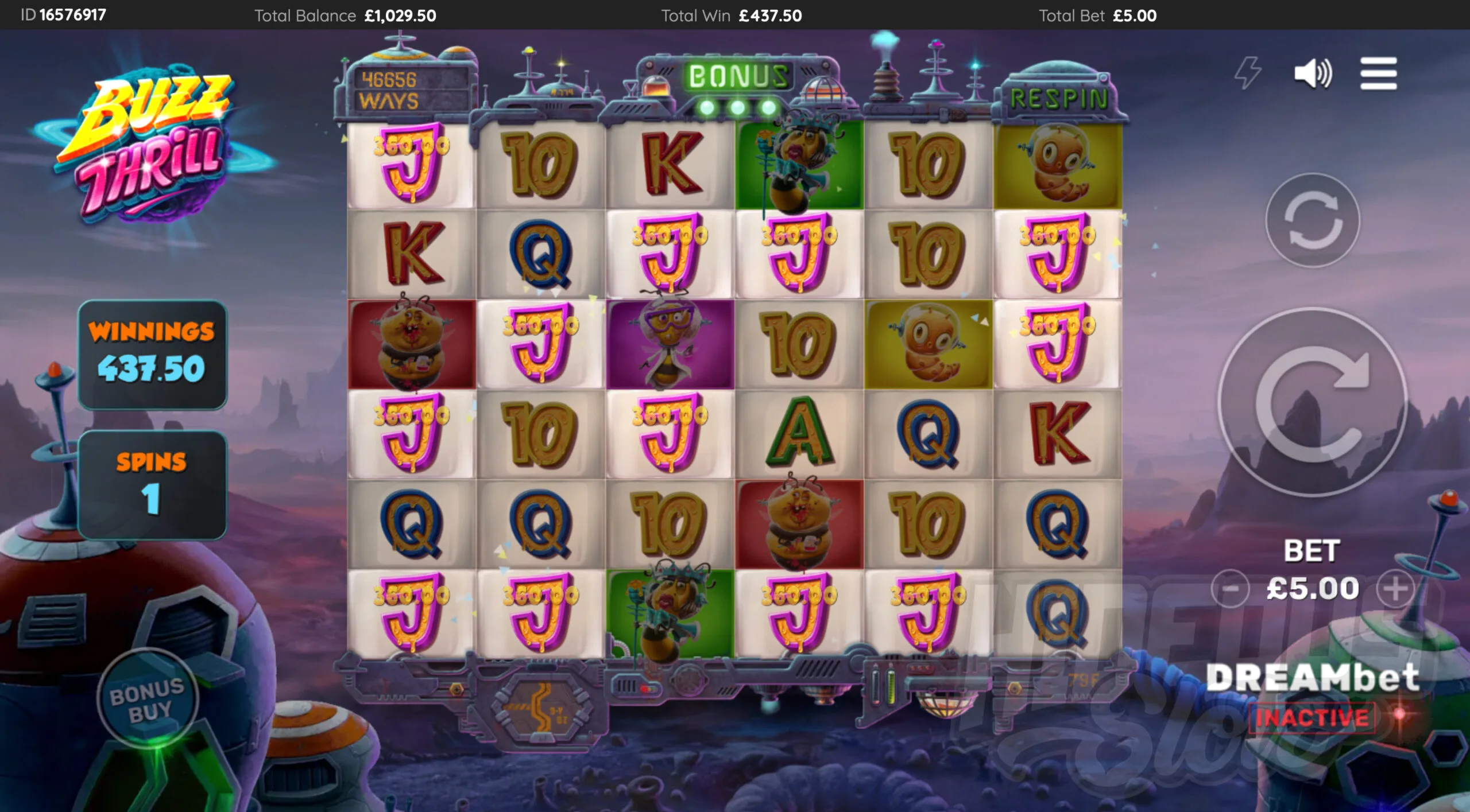 Buzz Thrill Free Spins