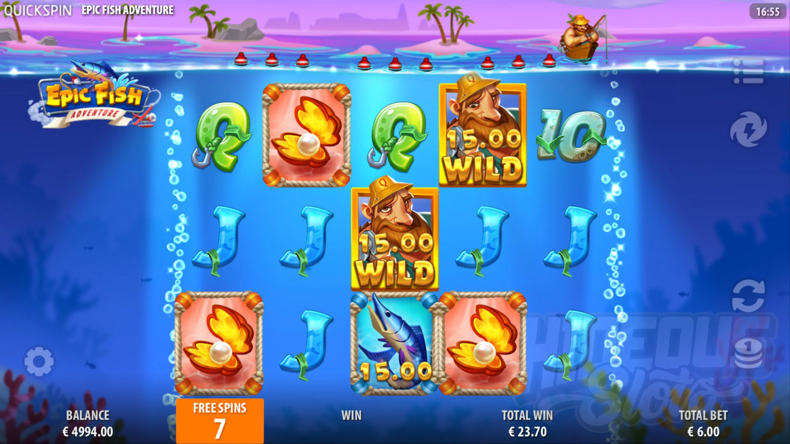 Epic Fish Adventure Free Spins - Hold the Line