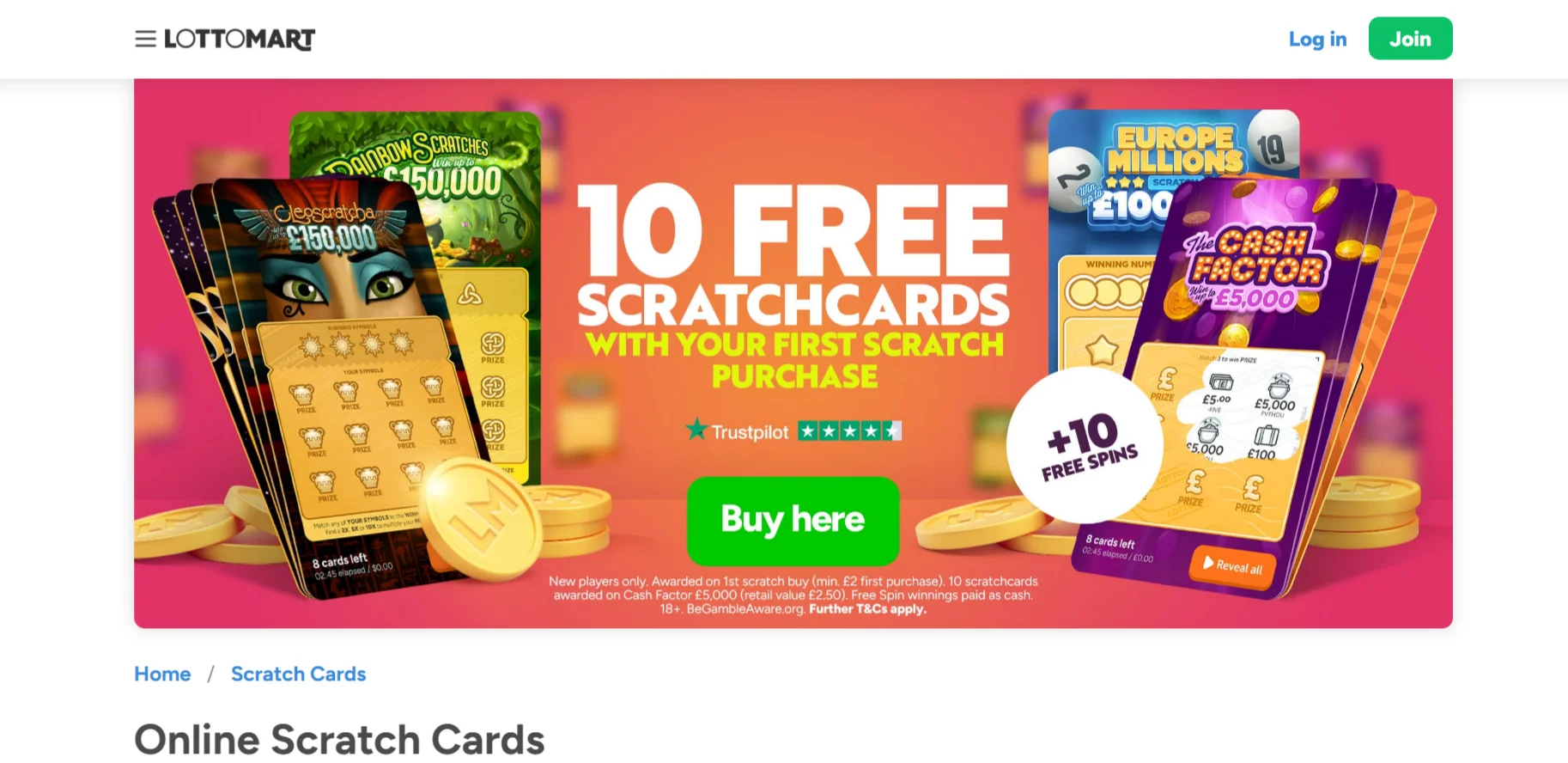 Lotto Scratch Cards