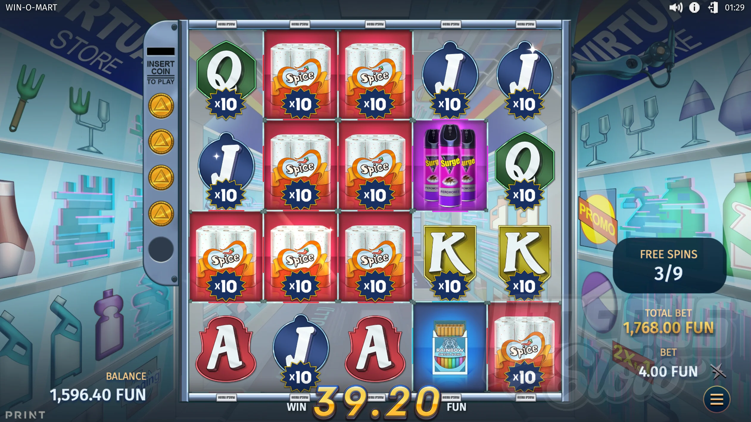 Win-O-Mart Level 2 (Symbol Multipliers)