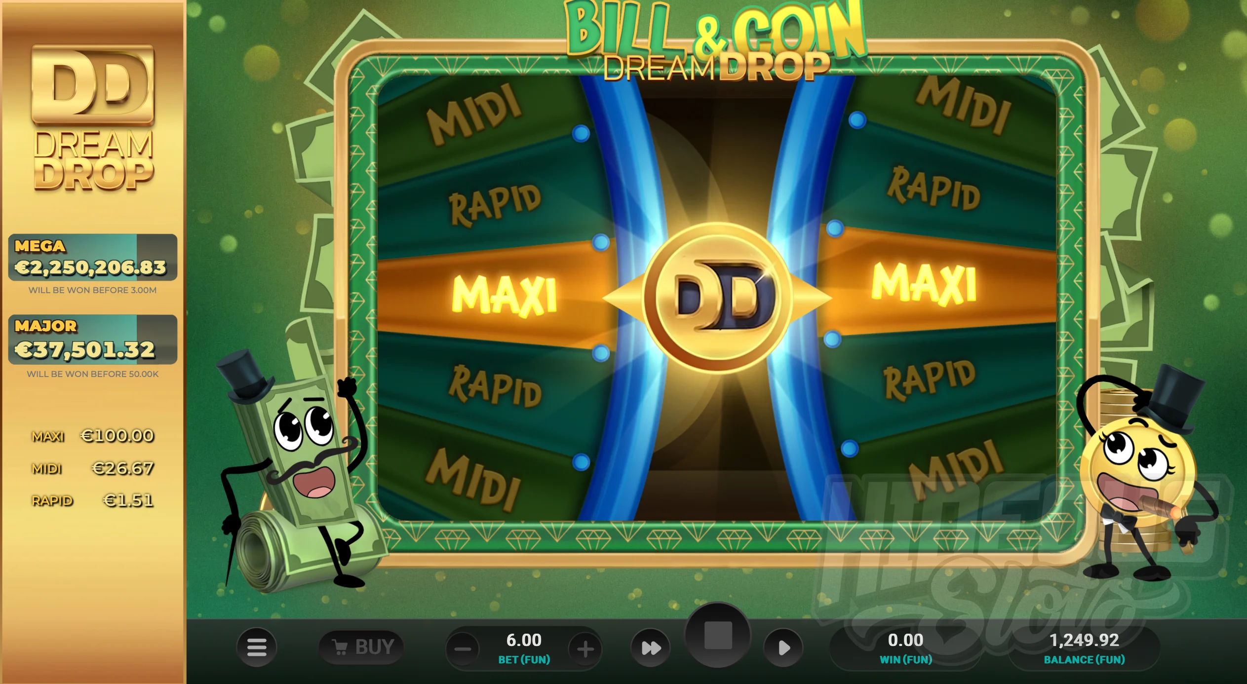 Bill & Coin Dream Drop Dream Drop Bonus