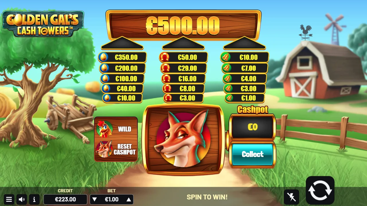 Players Can collect their Cashpot Value at Any Time But the Fox Symbol Will See Progress Reset