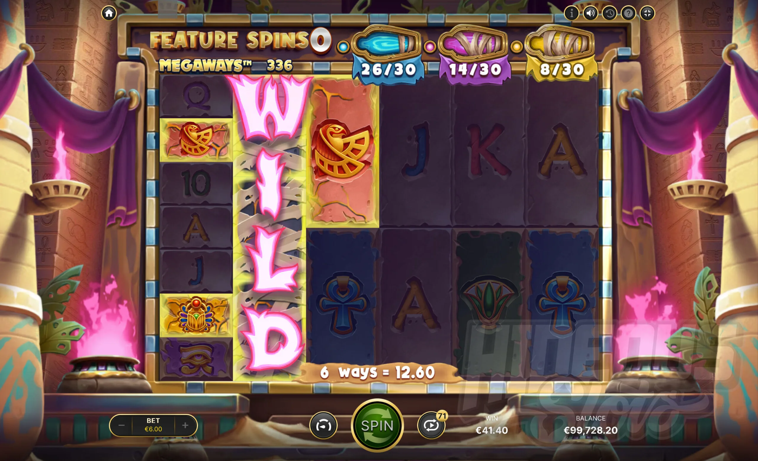 Mummy Megaways Expanding Wild Feature Spins