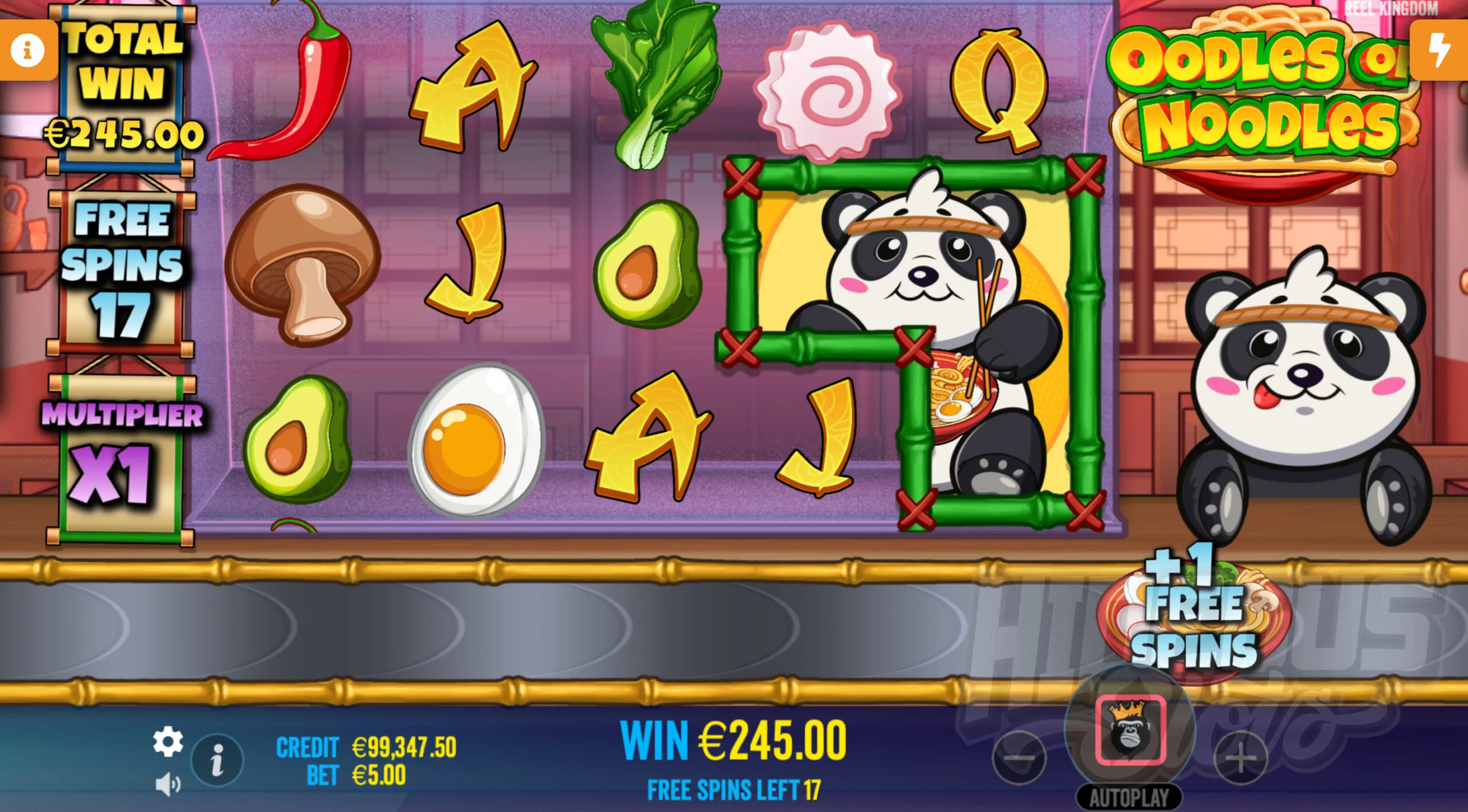 Oodles of Noodles Free Spins