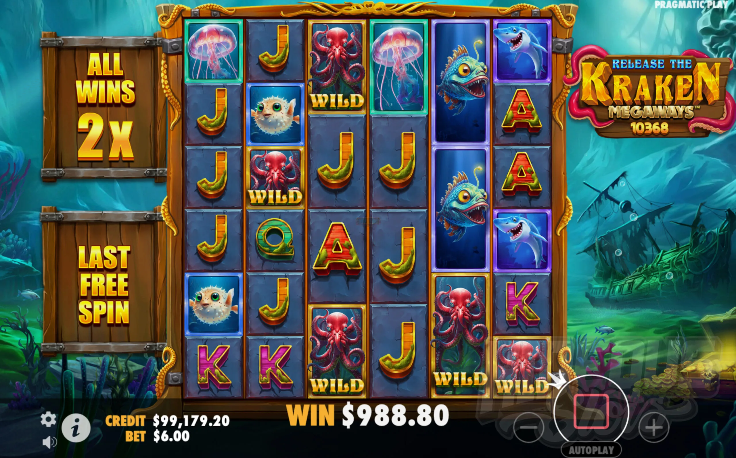 Release the Kraken Megaways Free Spins