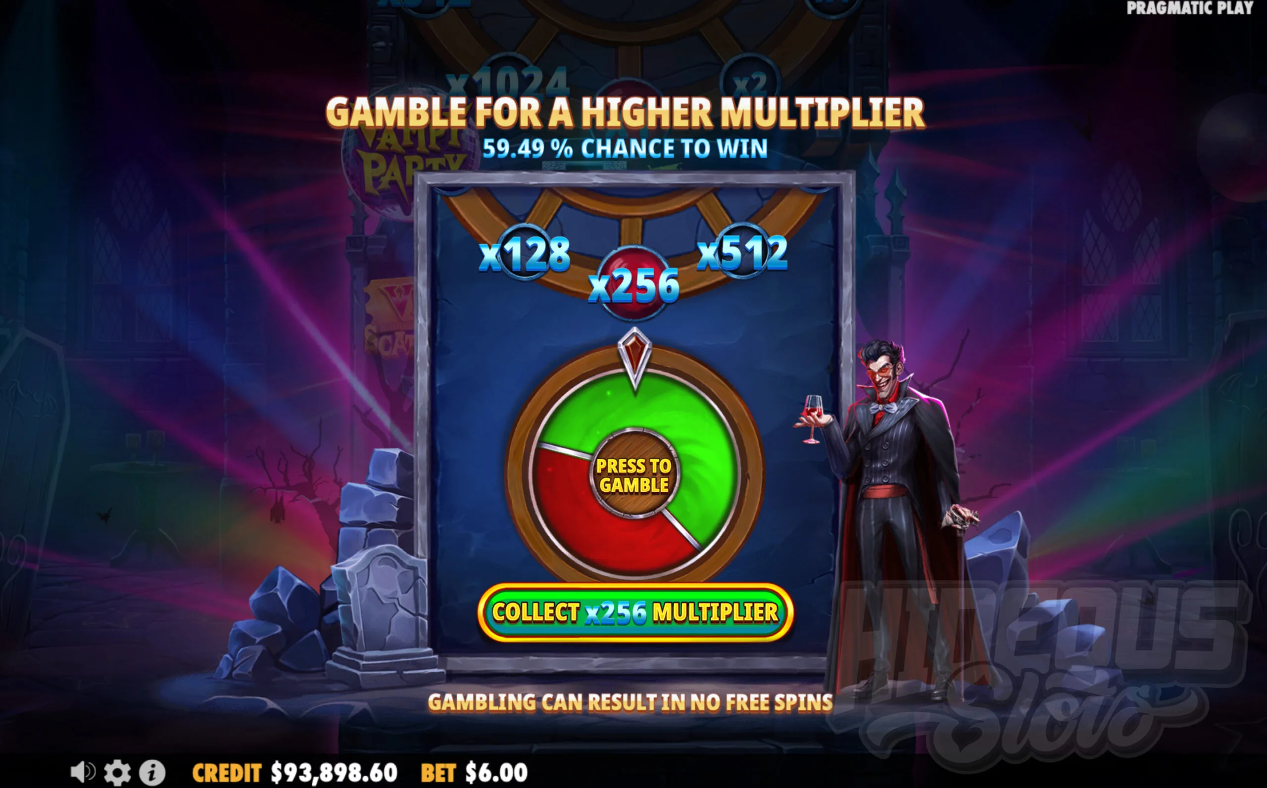 Before Starting Free Spins Players Can Gamble up to a Starting Multiplier of x256