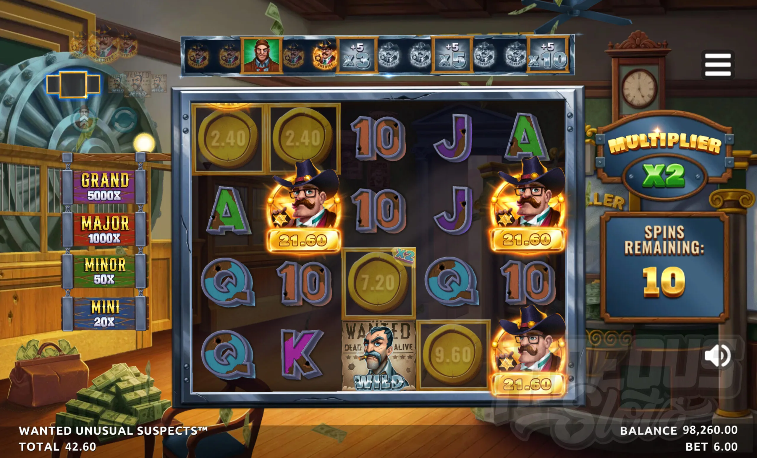 More Frames and More Sheriffs are on the Reels During Super Free Spins