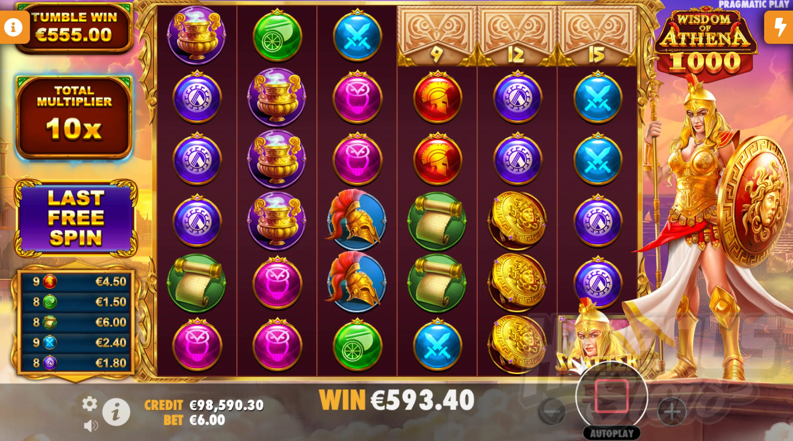 Wisdom of Athena 1000 Free Spins