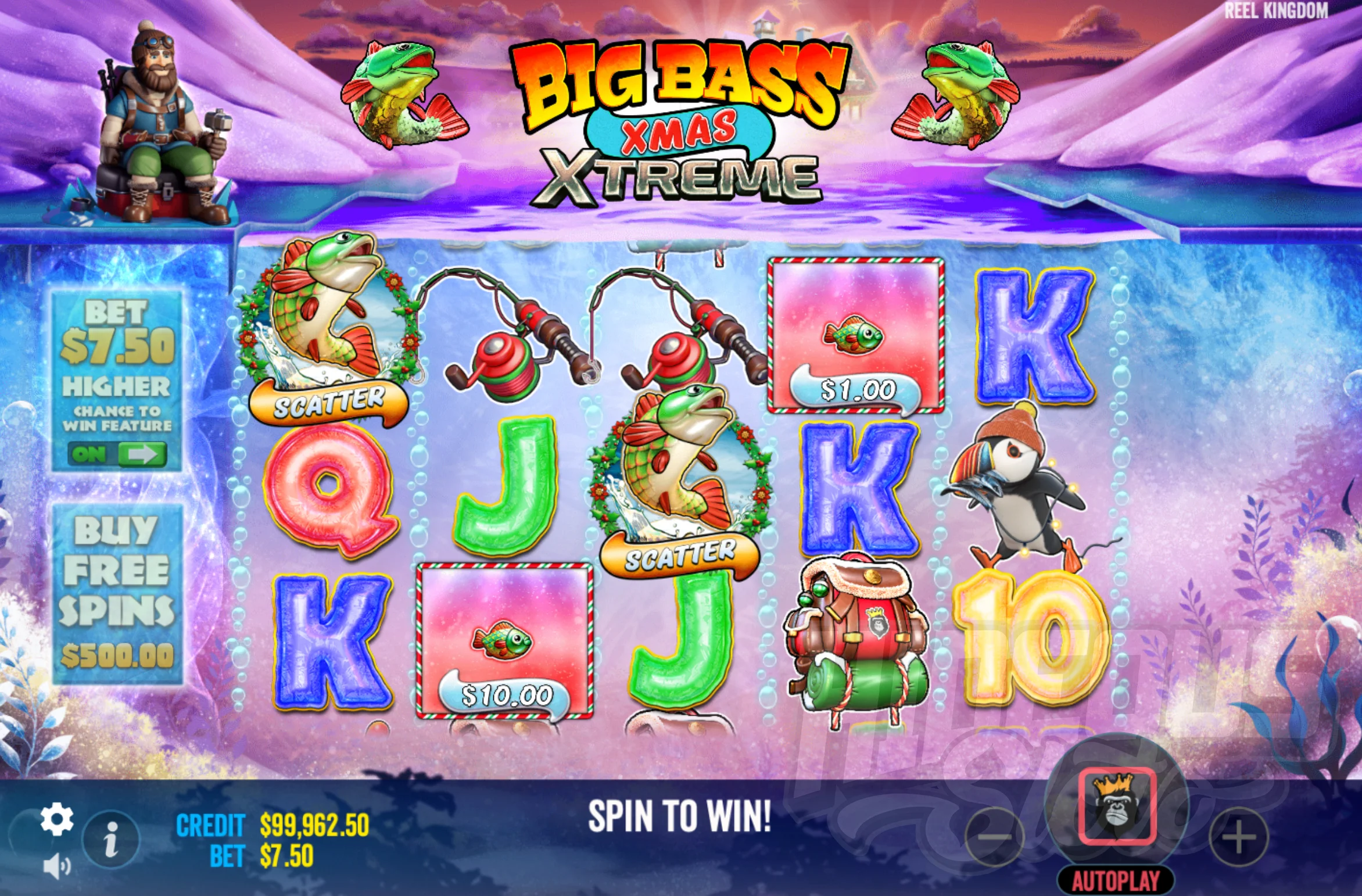 Big Bass Xmas Xtreme 2 Scatter Respin