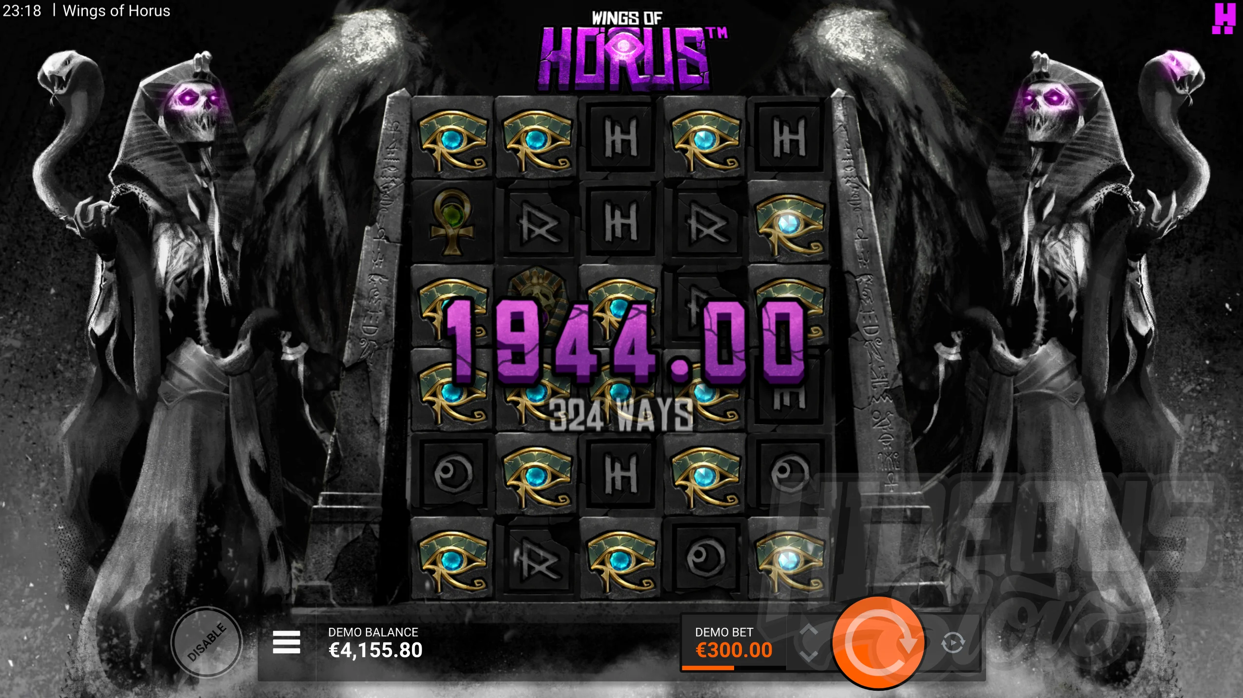 Wings of Horus Orby FeatureSpins