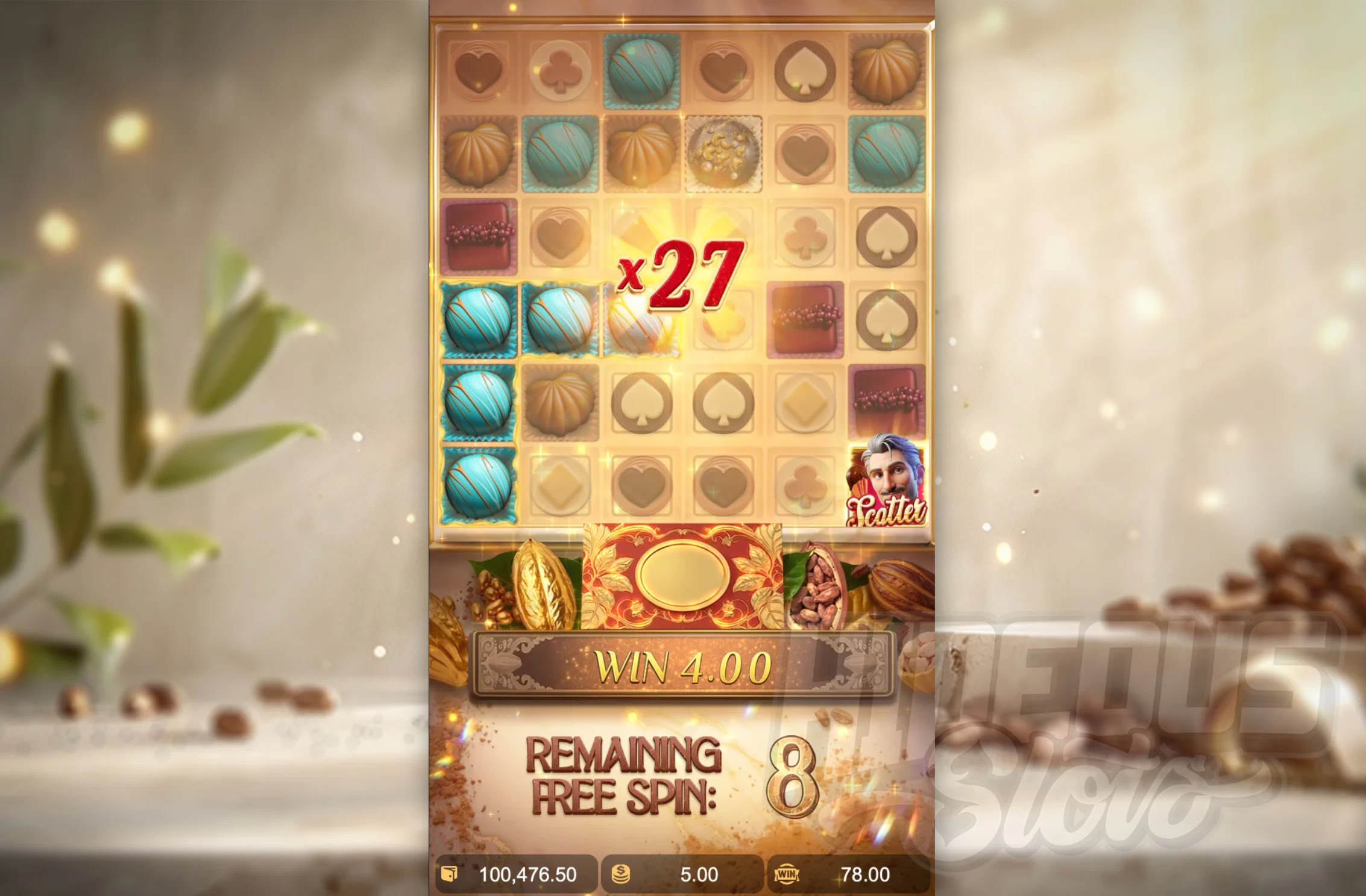 Chocolate Deluxe Free Spins Feature