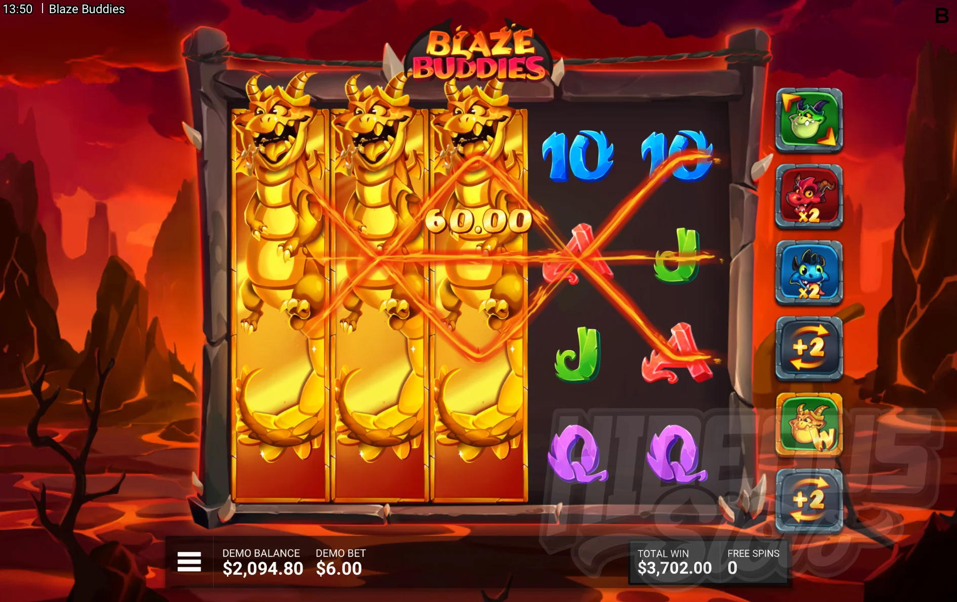 Blaze Buddies Blaze of Glory Bonus Game