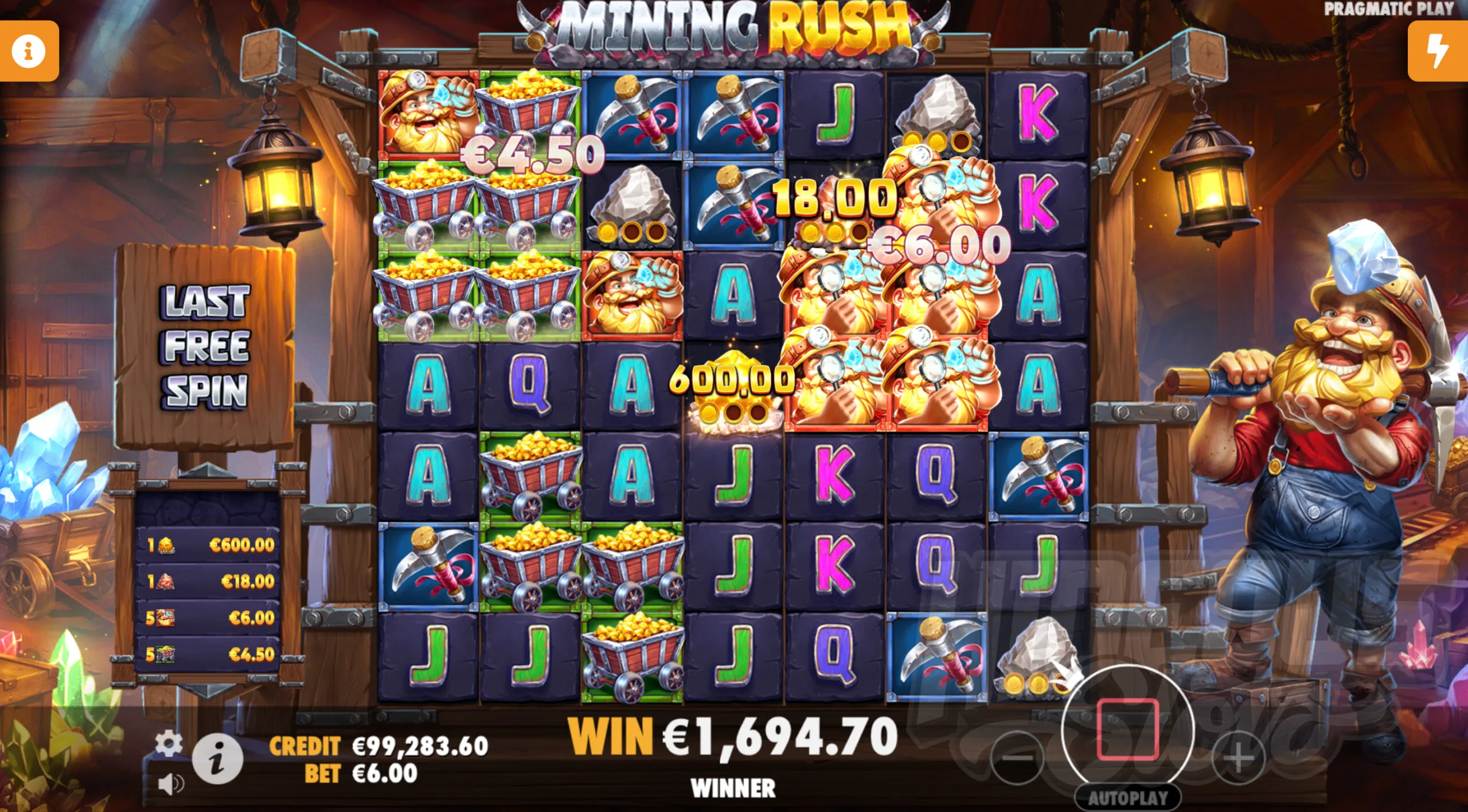 Mining Rush Free Spins