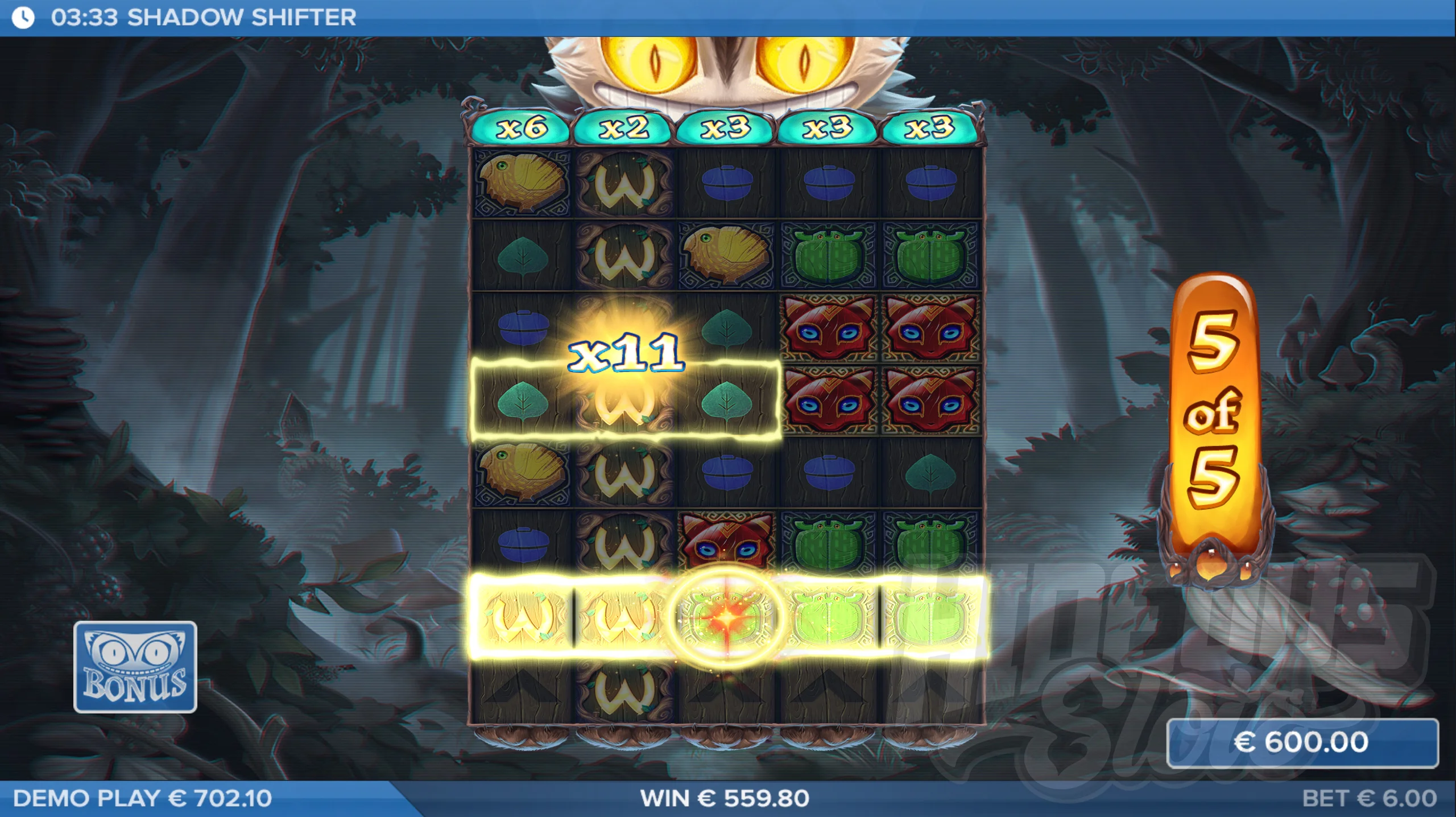 Shadow Shifter Bonus Game