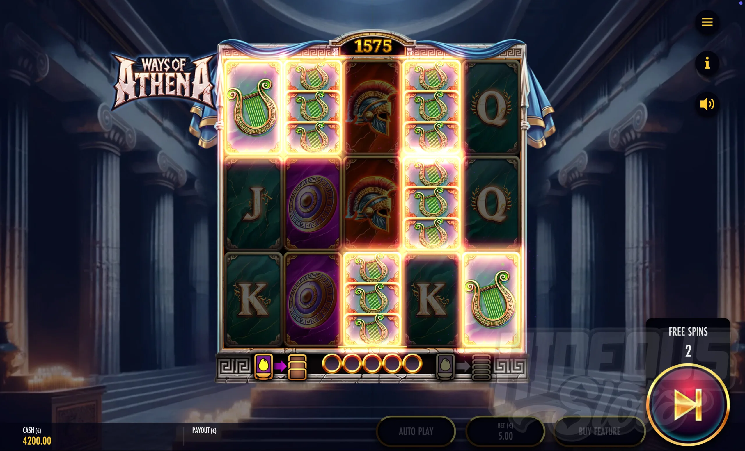 Ways of Athena Bonus Game