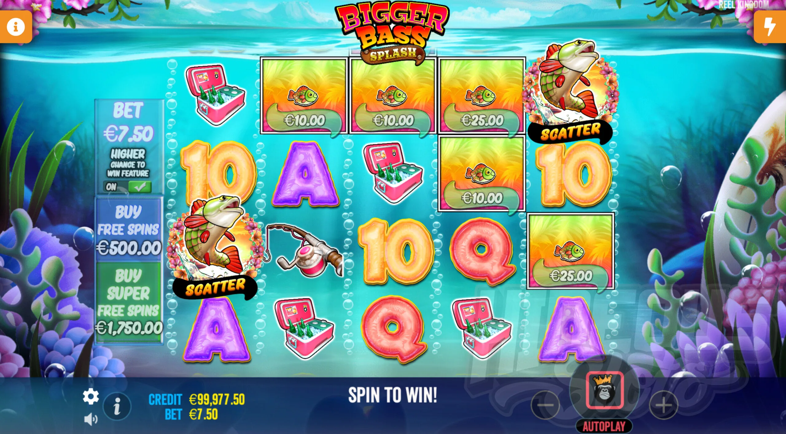 Bigger Bass Splash Two Scatter Respin