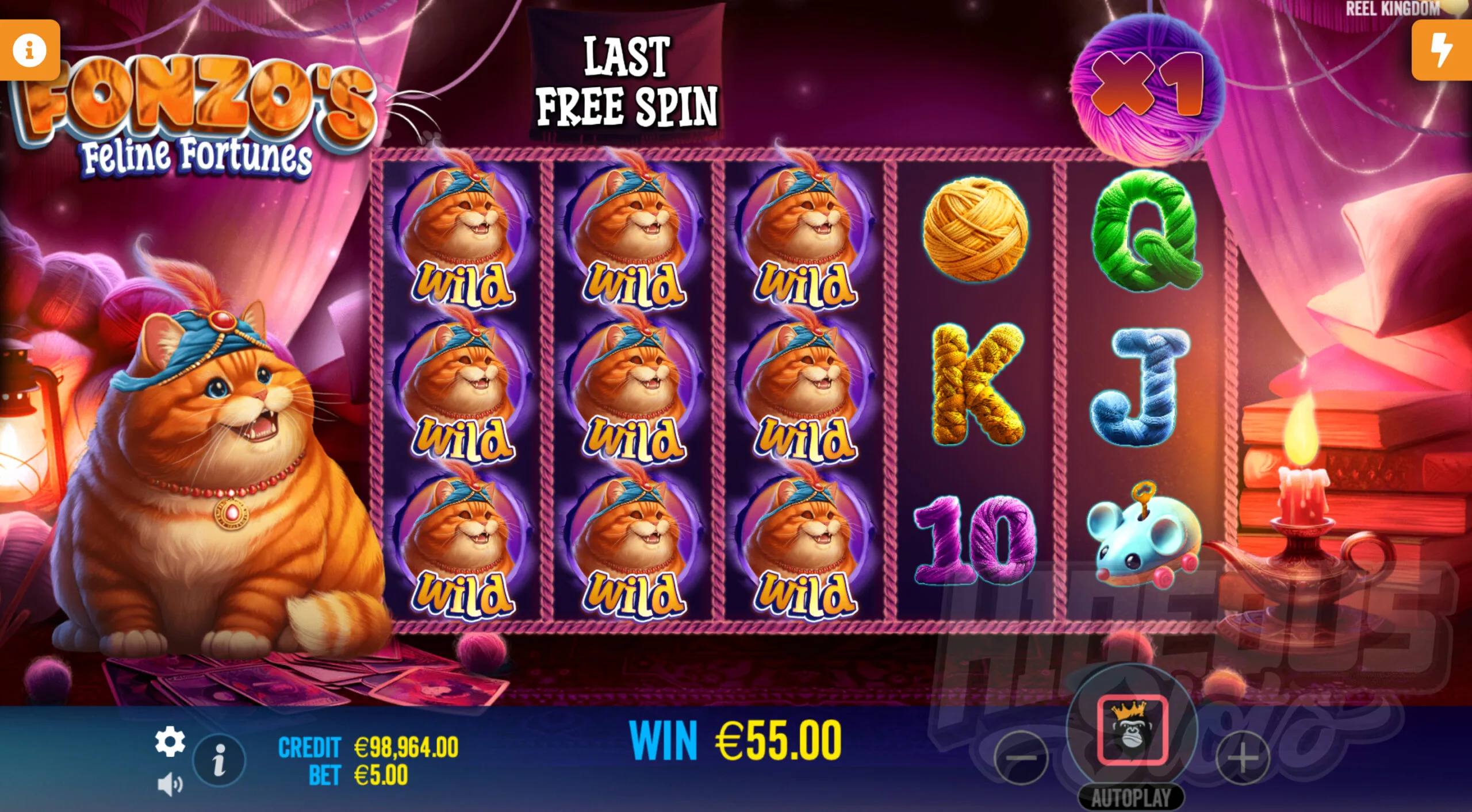 Fonzo's Feline Fortunes Free Spins