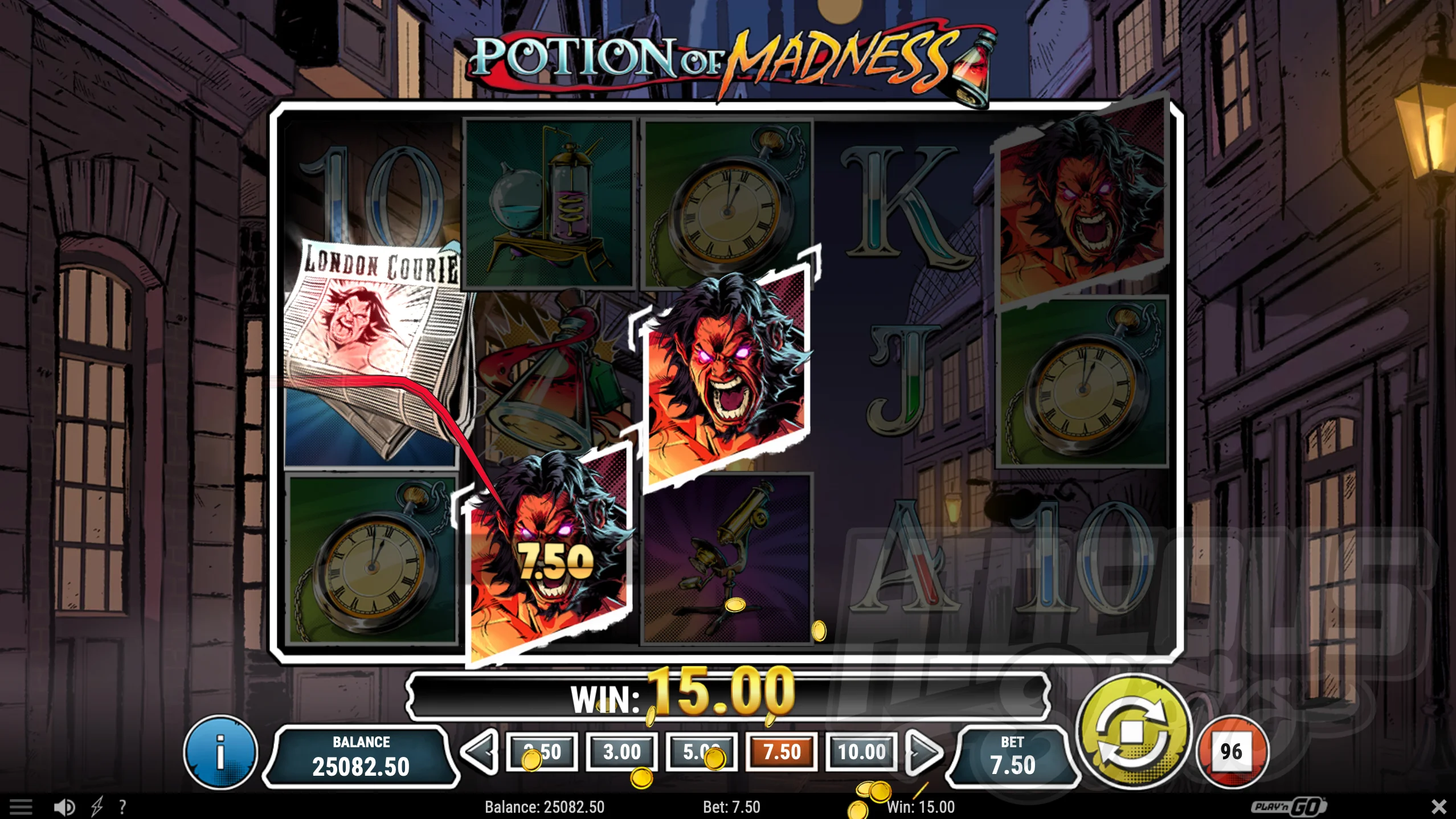 Potion of Madness Offers Players 10 Fixed Win Lines