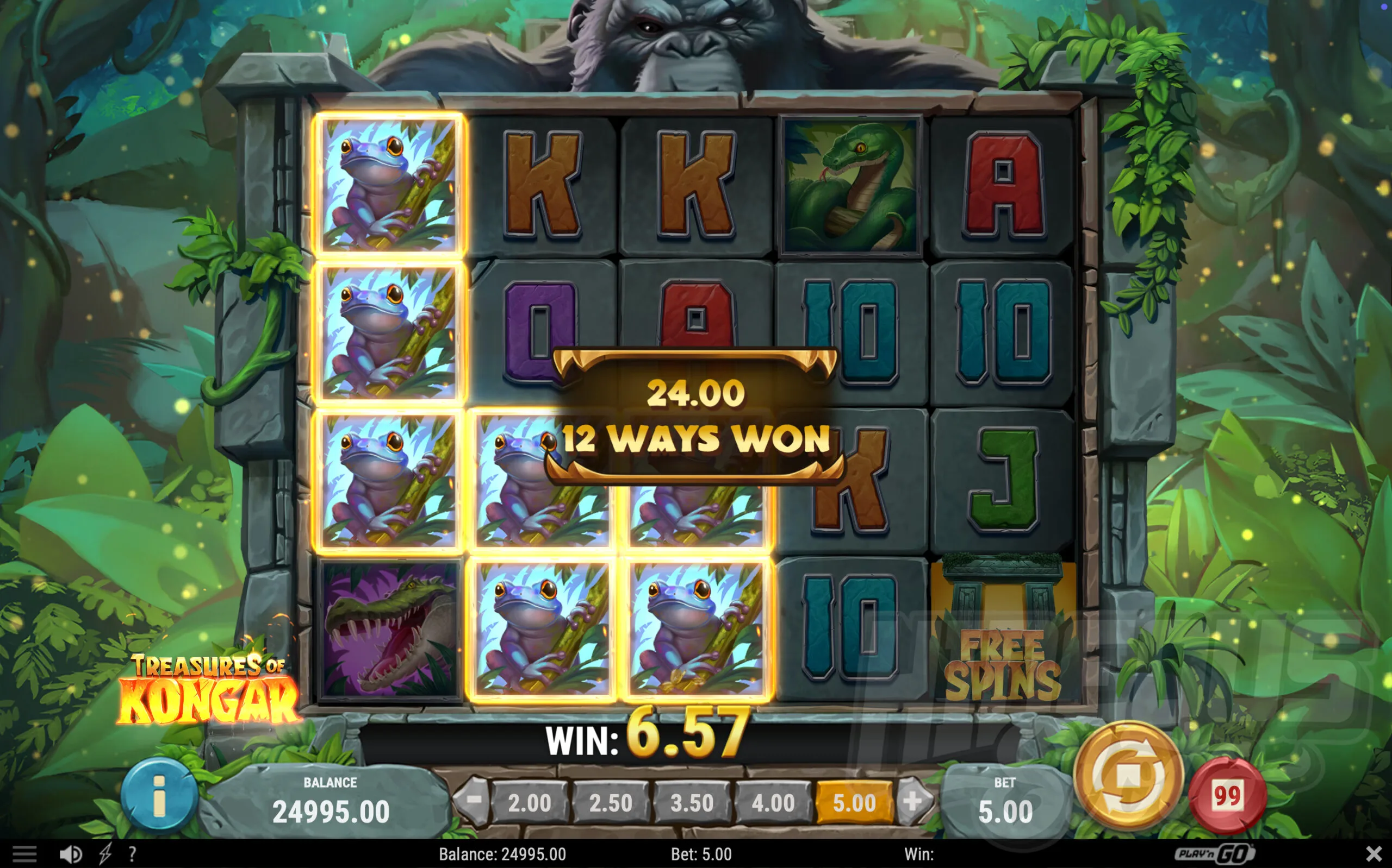 Treasures of Kongar Offers Players 1,024 Ways to Win